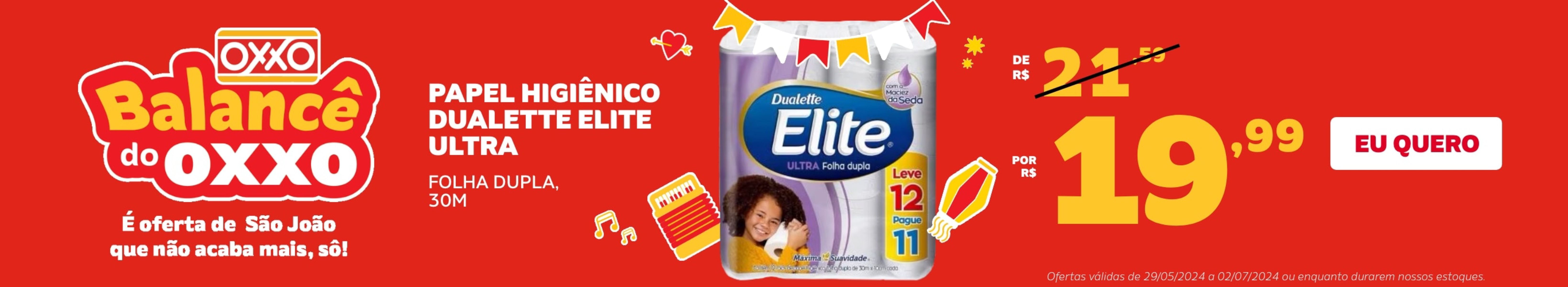 Promoção de Papel Higiênico Dualette Elite Ultra