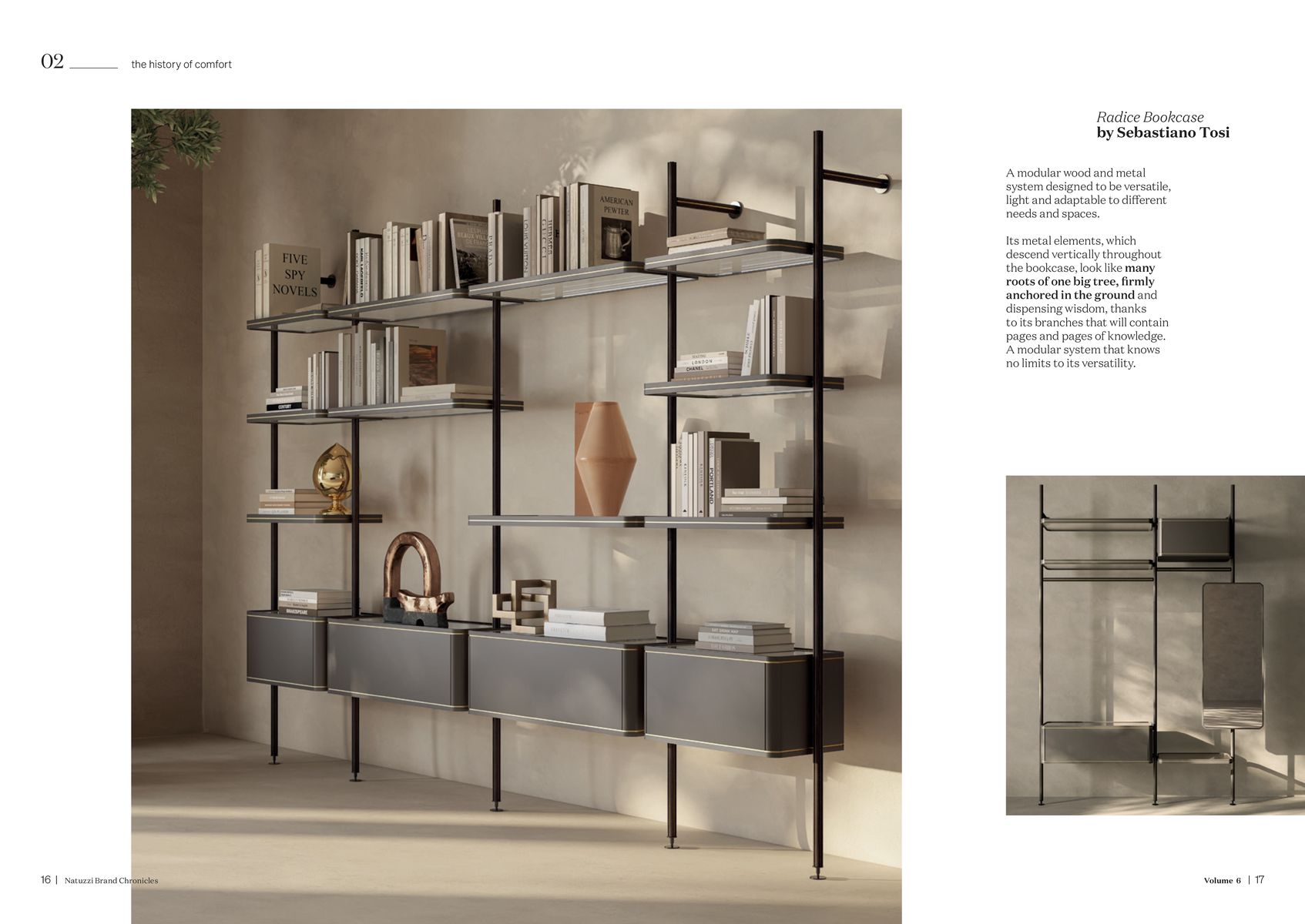 Radice Bookcase by Sebastiano Tosi