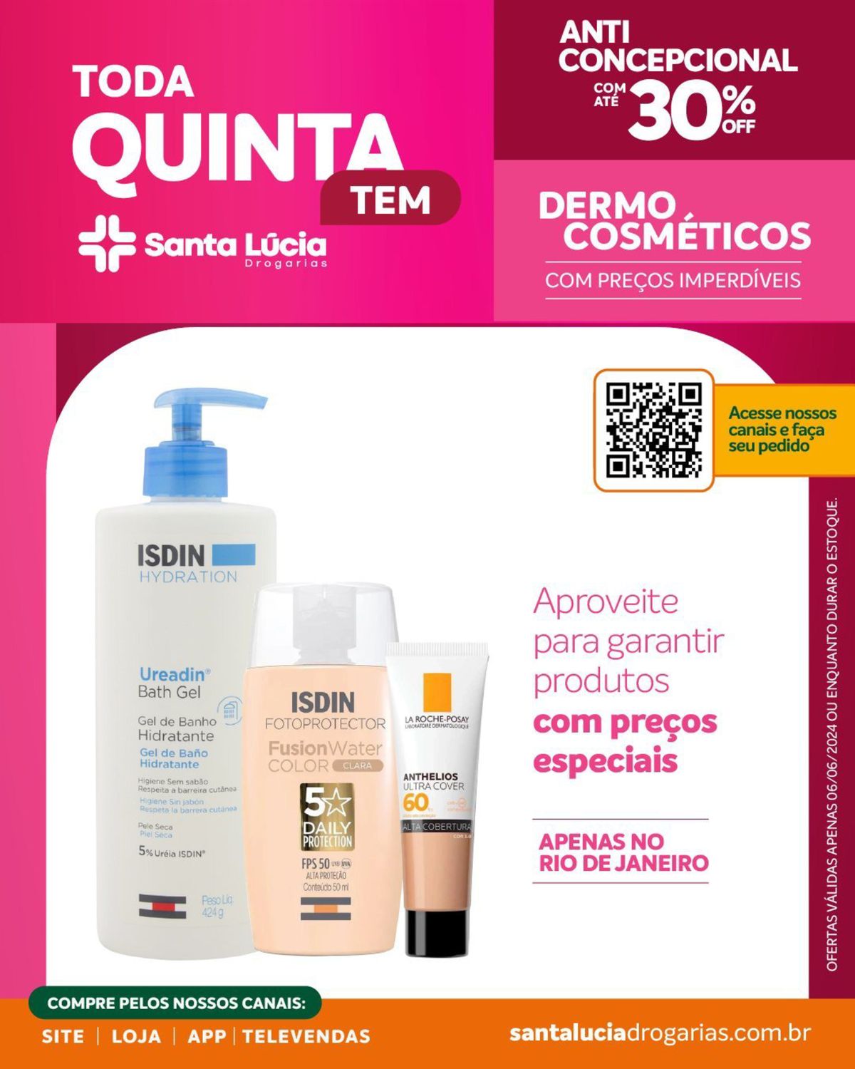 Produtos de Hidratação ISDIN e La Roche-Posay em Promoção