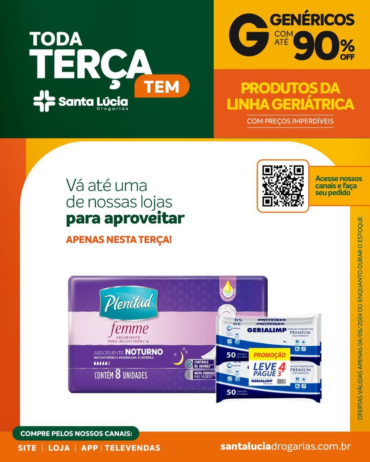 Genéricos em promoção na Farmácia Santa Lúcia