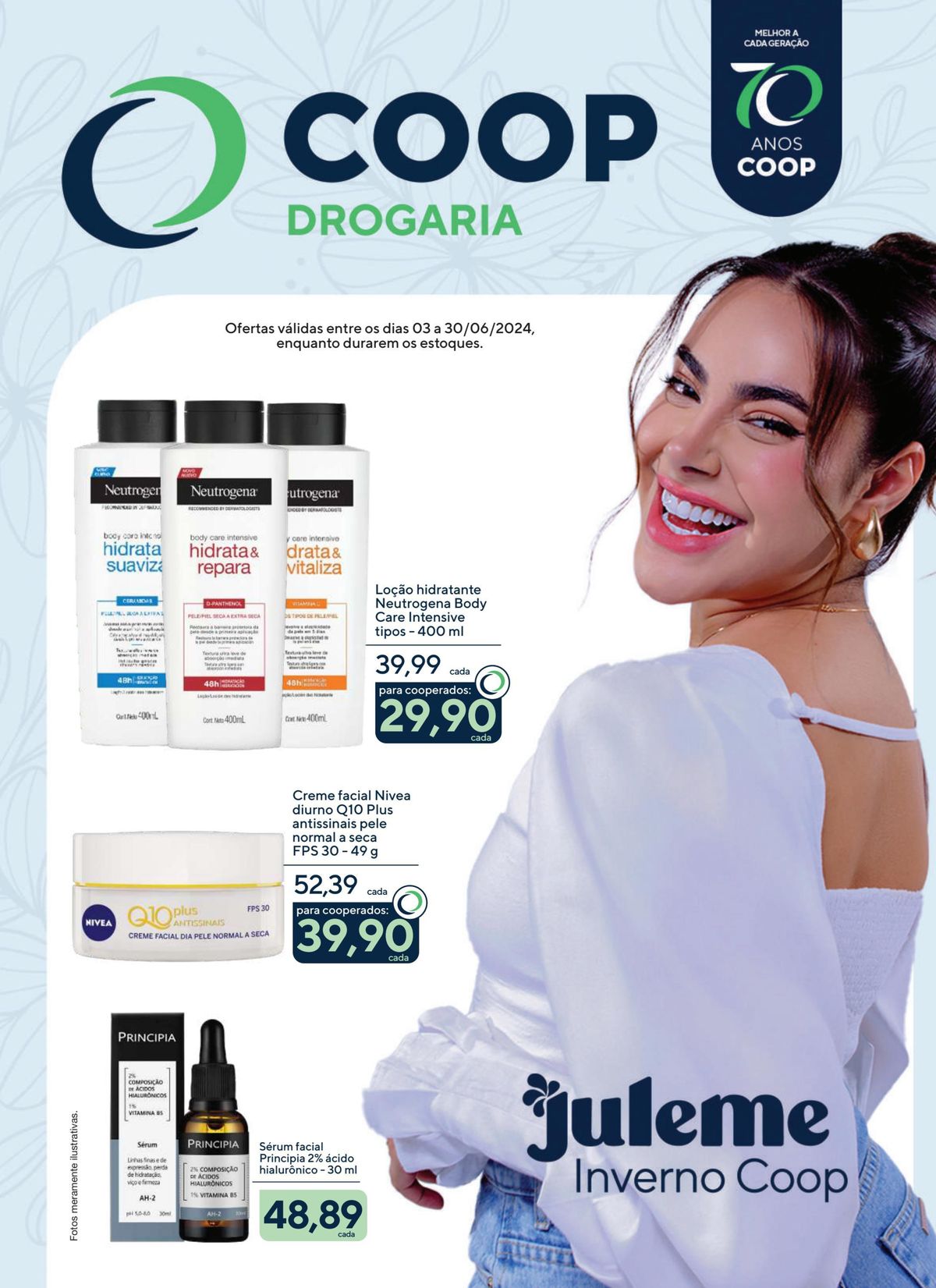 Loção Hidratante Neutrogena e Creme Facial Nivea em Promoção