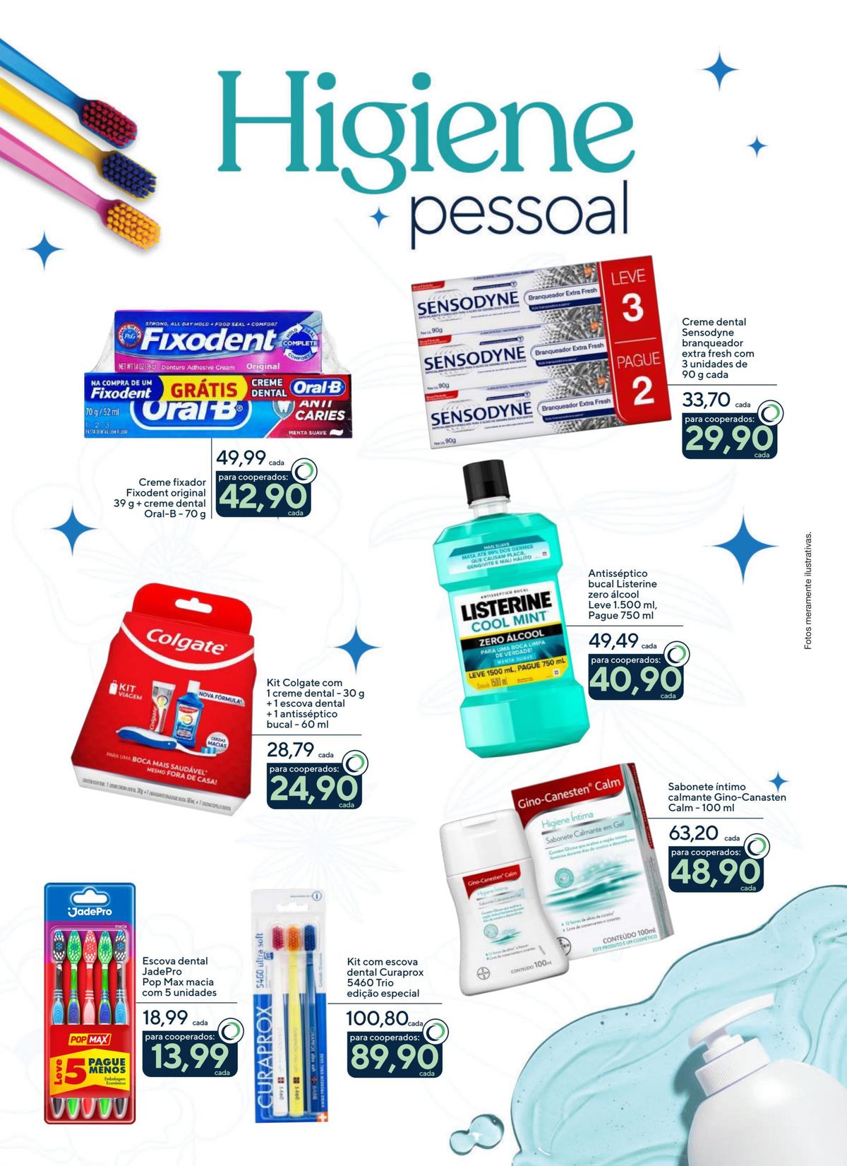 Produtos de higiene em promoção