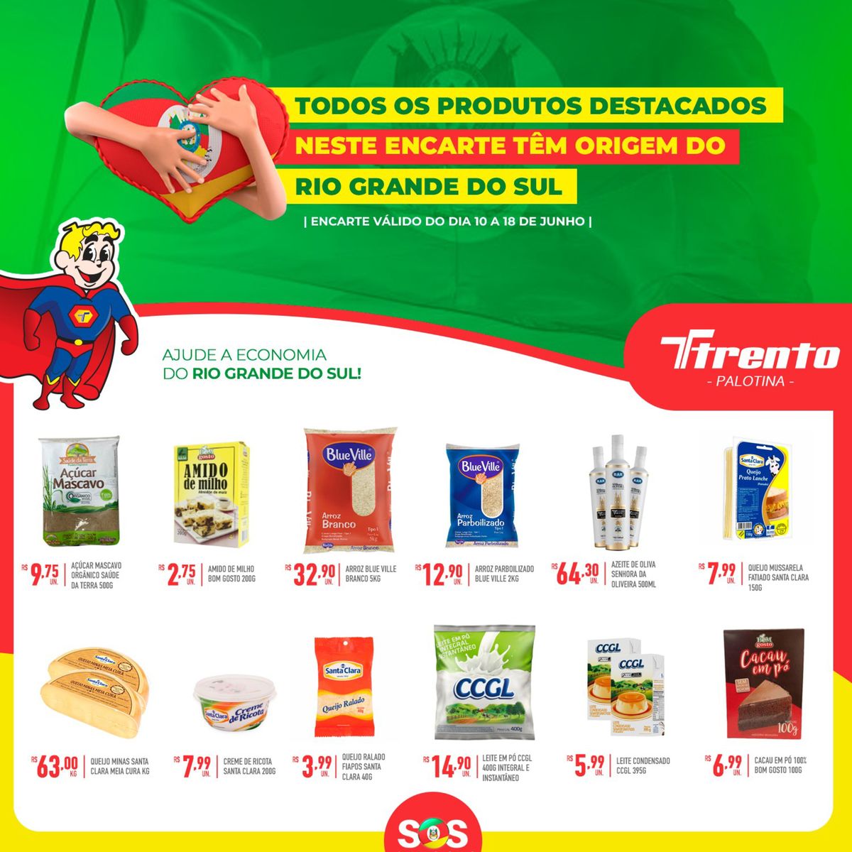 Açúcar Mascavo e Amido em Promoção