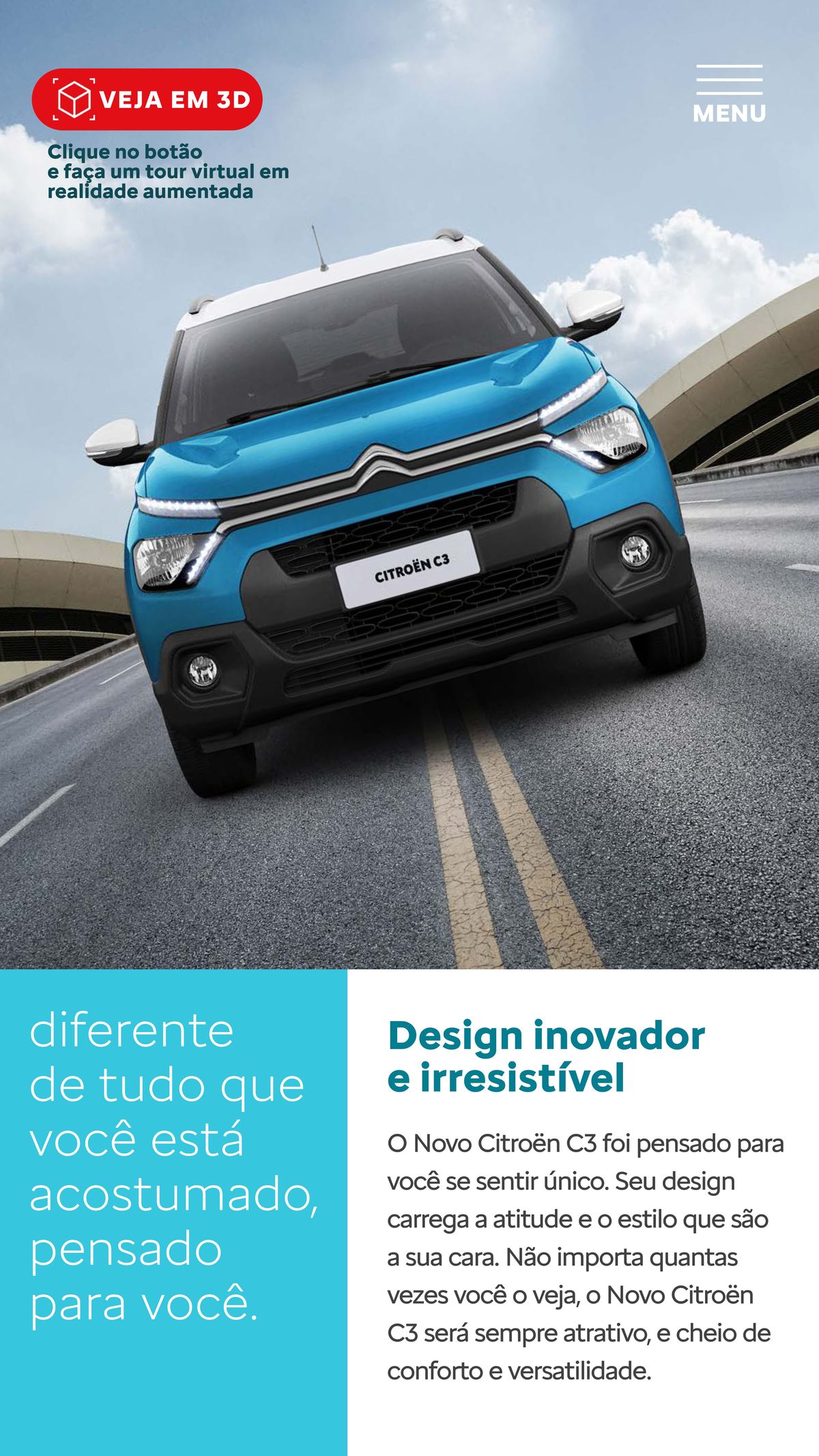 Novo Citroën C3 - Design inovador e irresistível