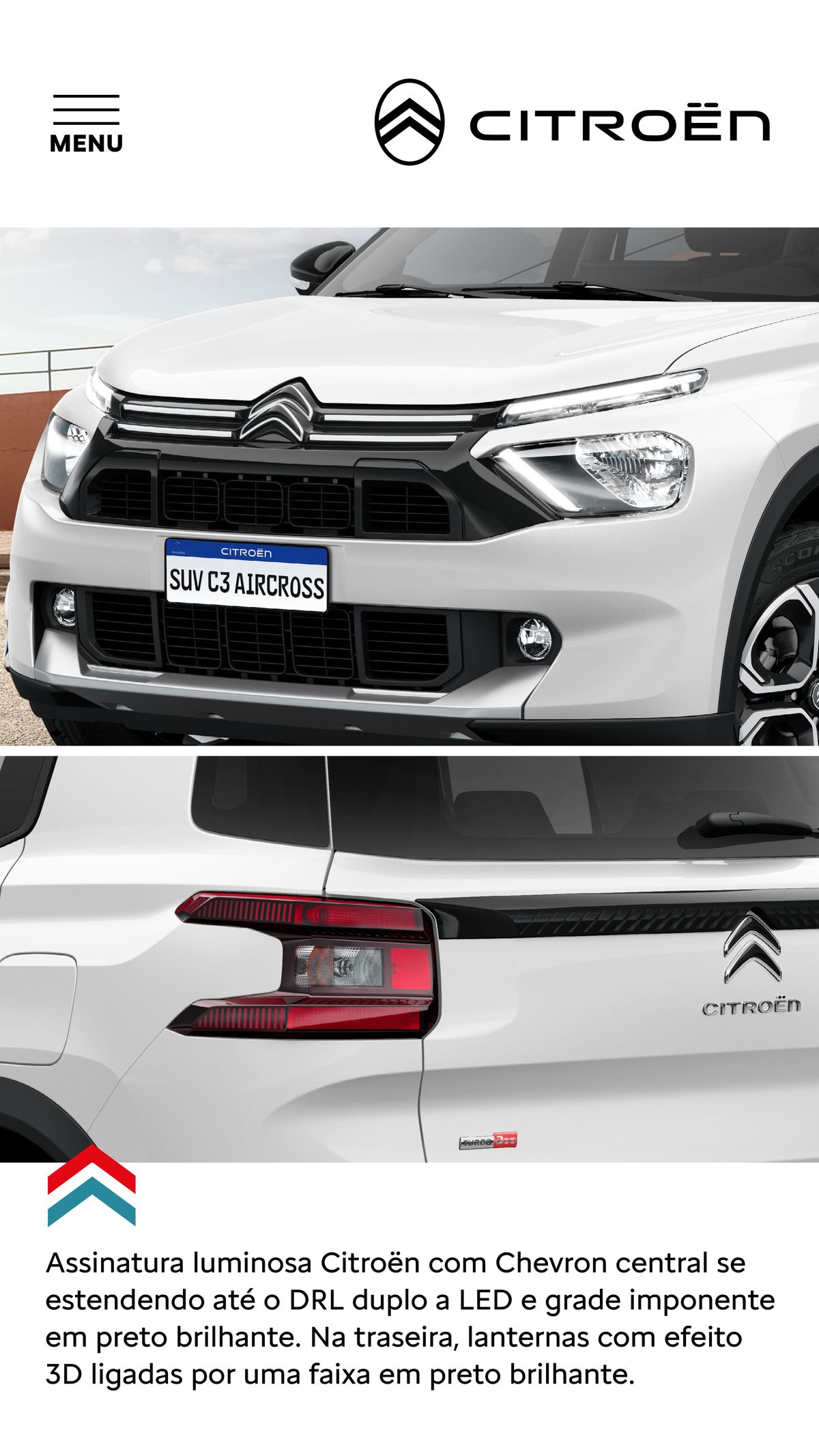 Desconto especial em modelos Citroën com assinatura luminosa exclusiva