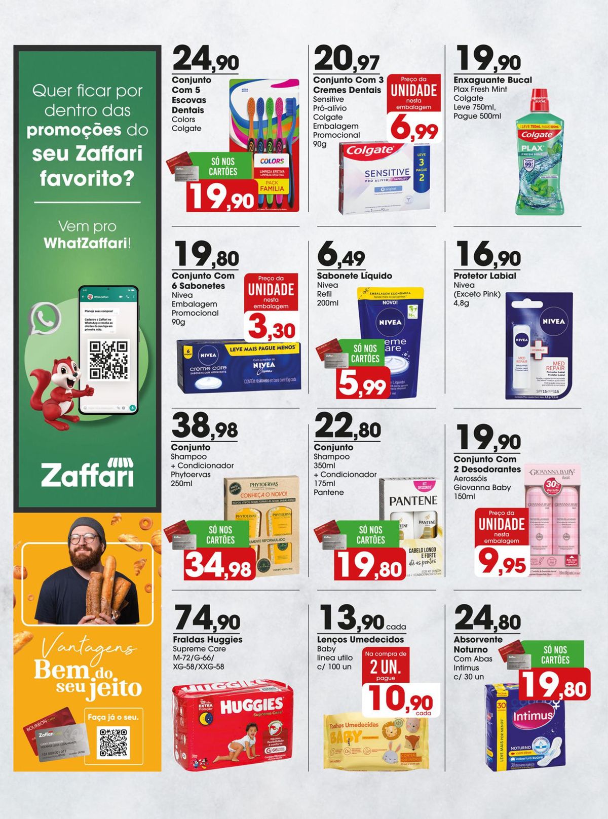 Promoções em produtos de higiene bucal no Zaffari