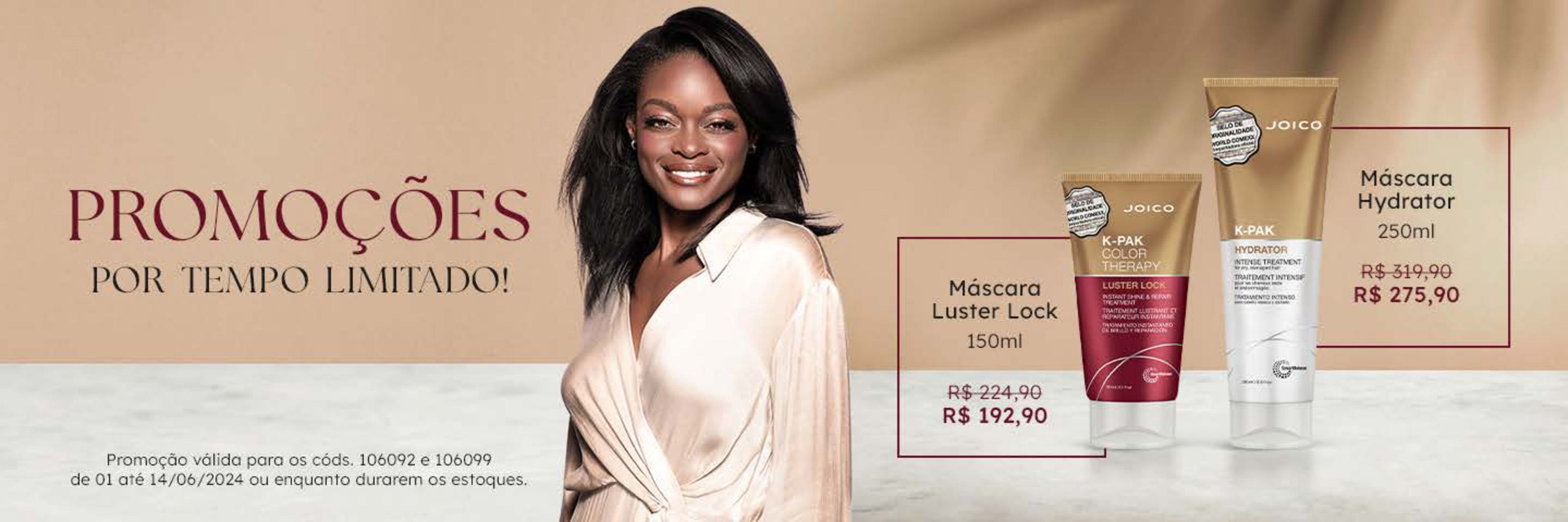 Promoção de Máscaras Capilares Joico