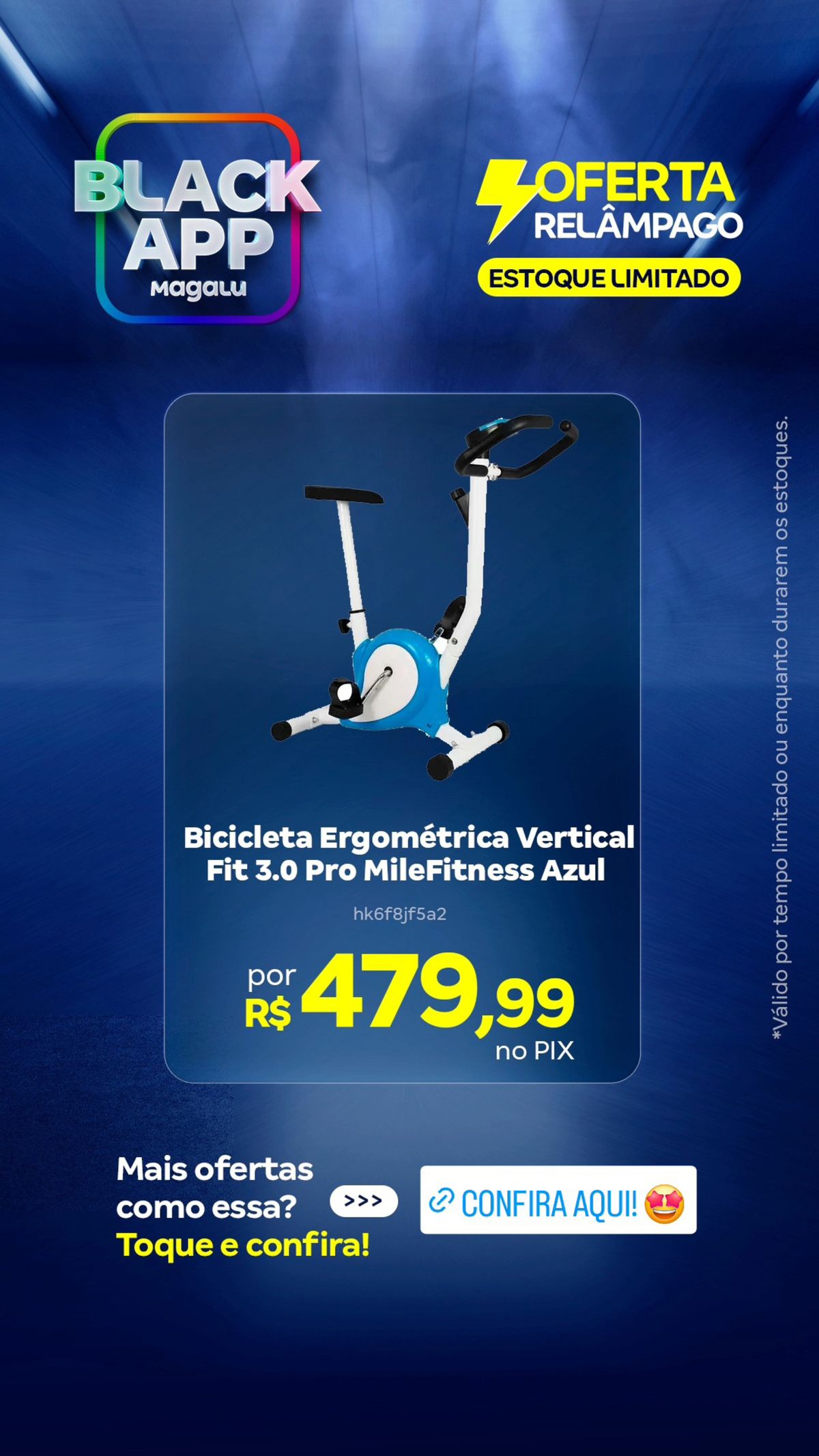 Bicicleta Ergométrica Vertical em Promoção