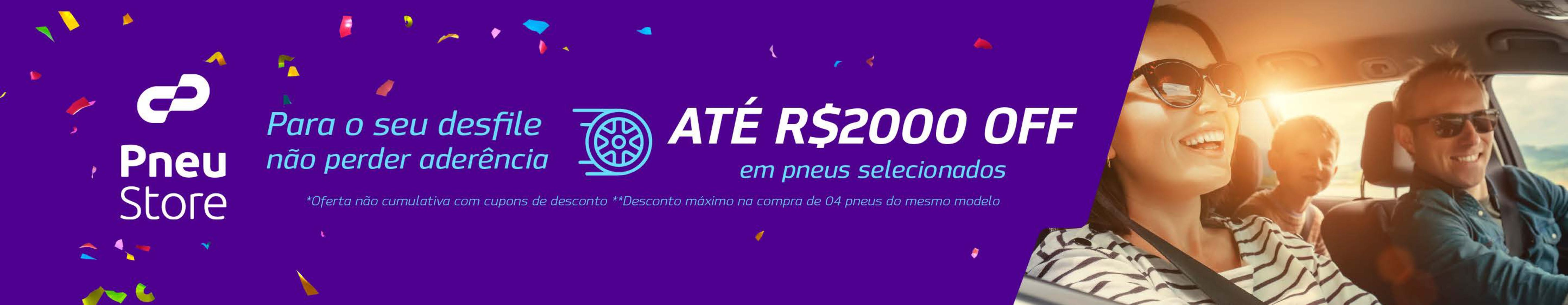 Descontos de até R$2000 em pneus selecionados