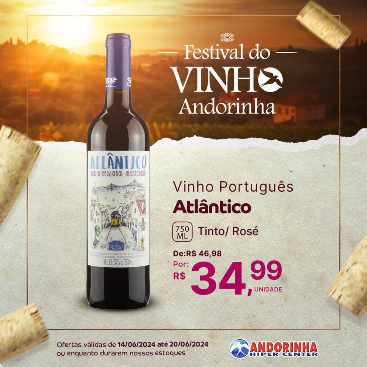 Vinho Português Atlântico Tinto/Rosé