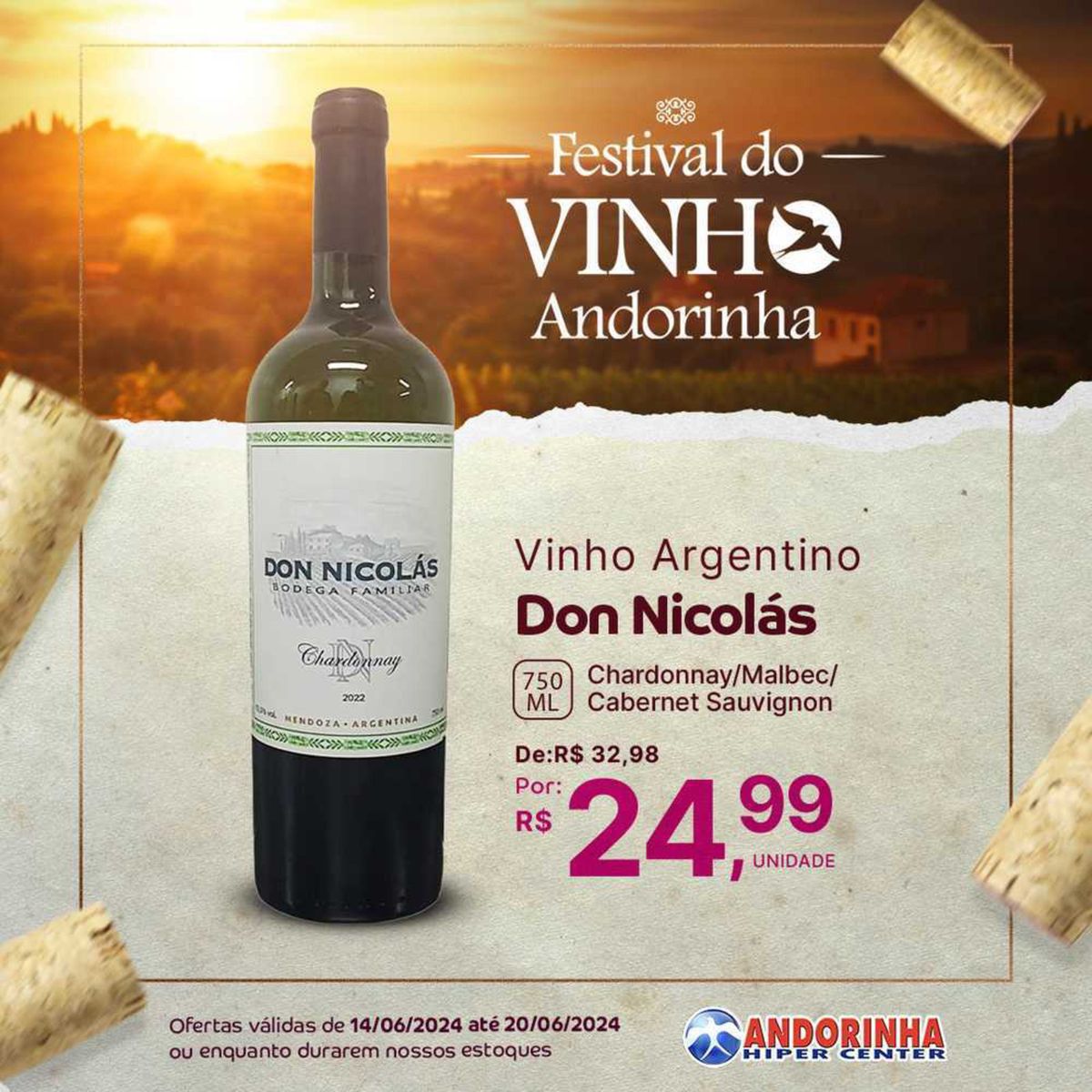 Vinhos Don Nicolás em promoção