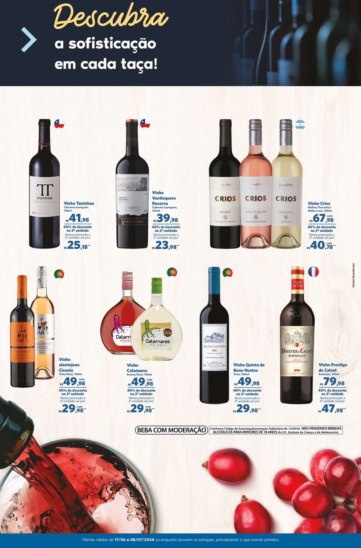 Vinho Ventisquero CRIOS com 40% de desconto e outras ofertas imperdíveis!