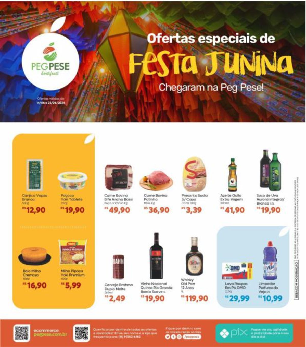 Descontos em produtos de supermercado