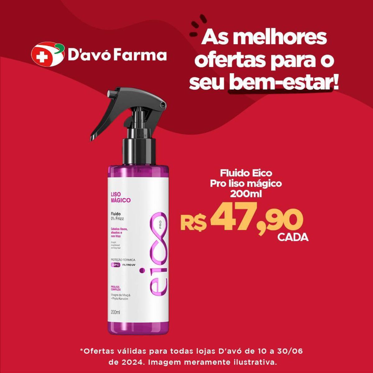 Promoção Fluido Eico Pro liso mágico 200ml por apenas R$ 47,90!