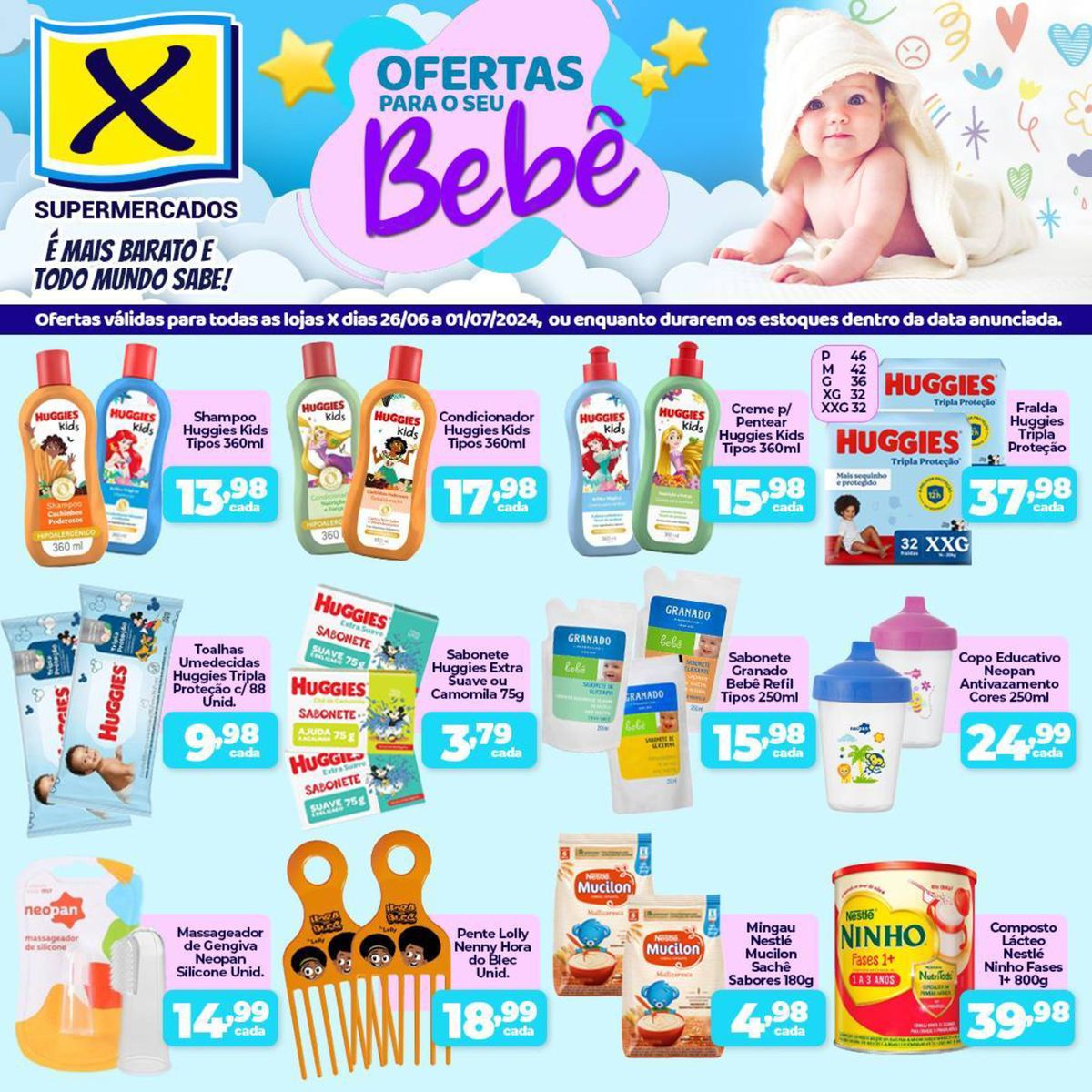 Promoções de Produtos de Limpeza e Alimentos para Economizar no X Supermercados