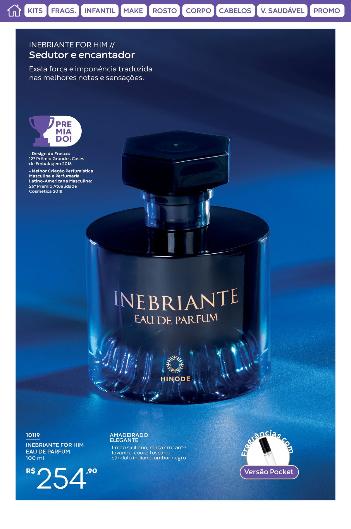 Perfume Inebriante For Him - Eau de Parfum