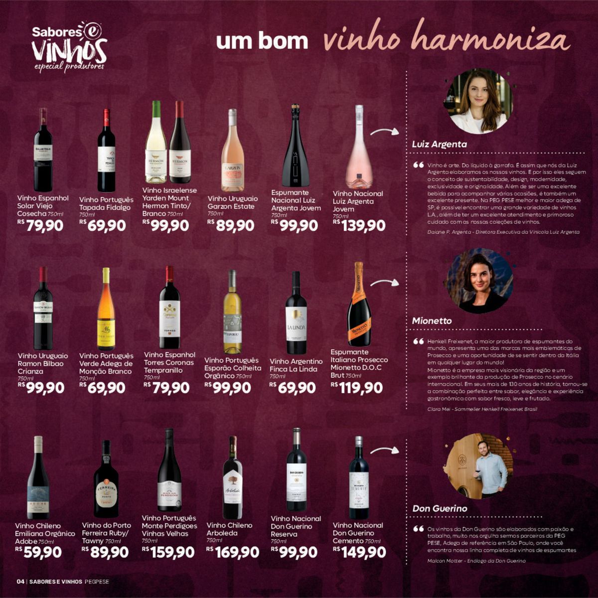 Promoção de vinhos: Garzon Estate e Esporão Colheita