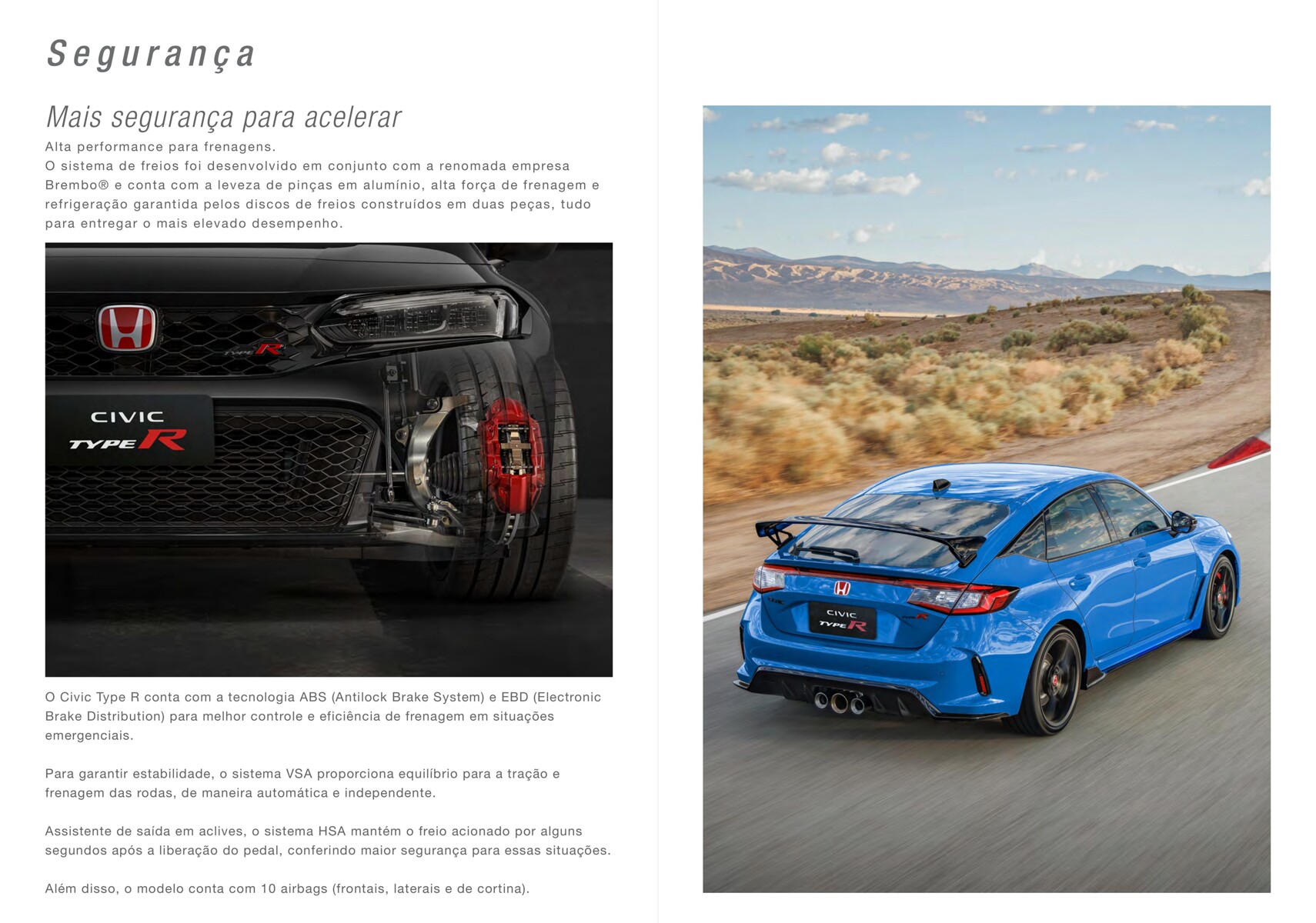 Oferta de segurança para acelerar com o Civic Type R