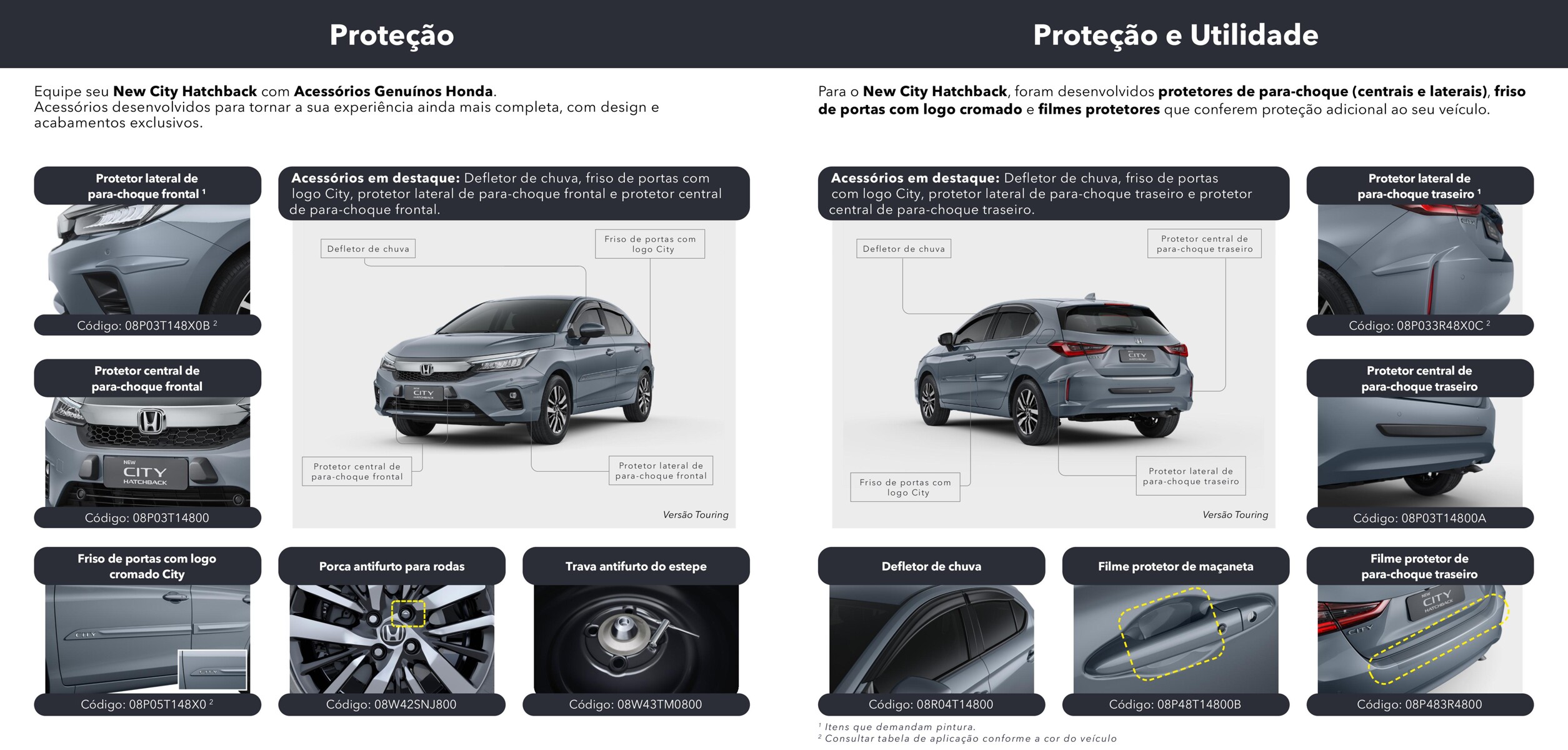 Acessórios Genuínos Honda em Destaque