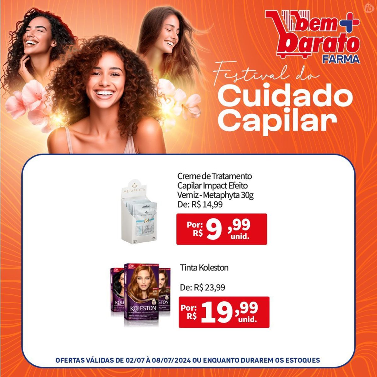 Creme de Tratamento Capilar Impact Efeito e Tinta Koleston em promoção