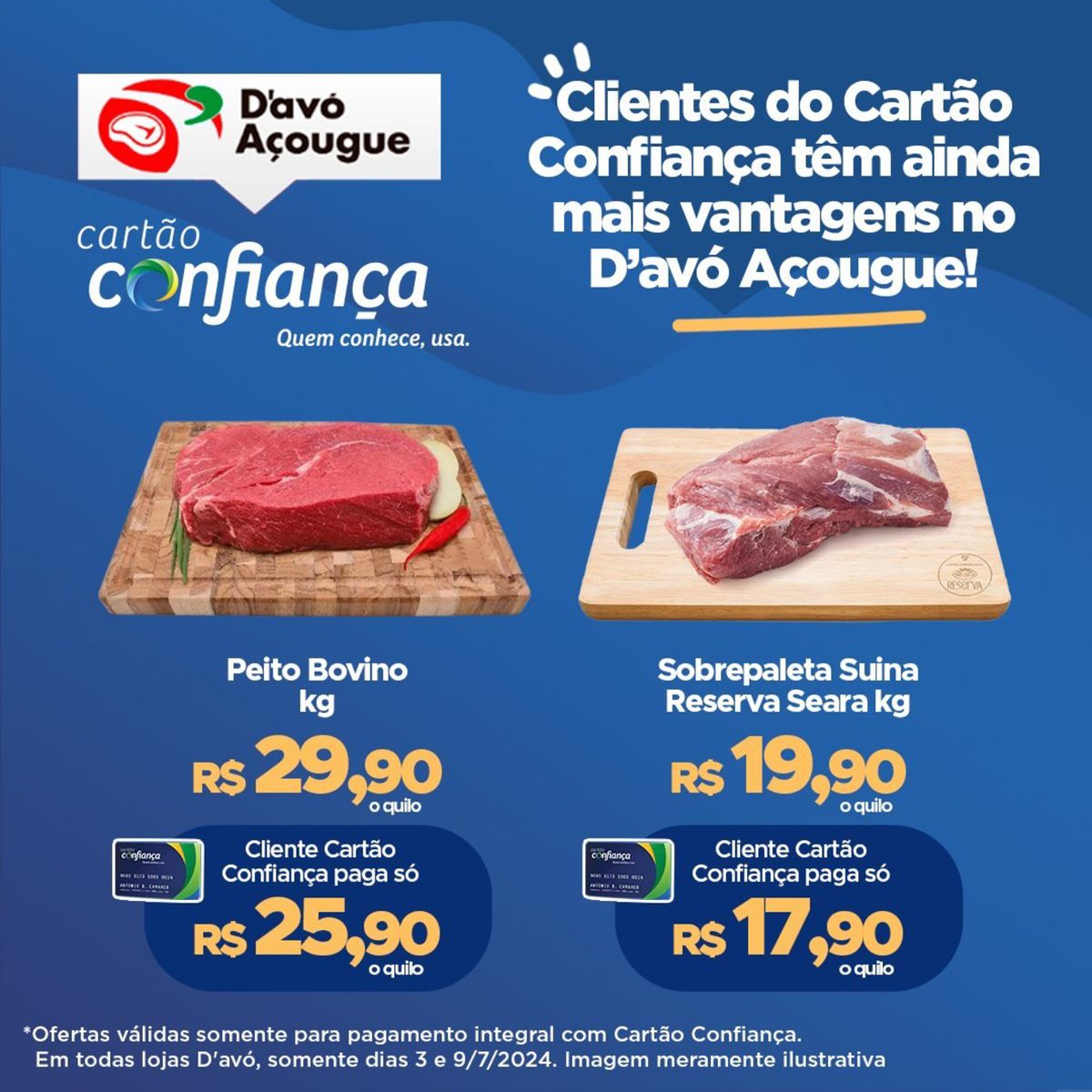 Oferta Especial: Peito Bovino e Sobrepaleta Suina da Reserva Seara por R$19,90/kg