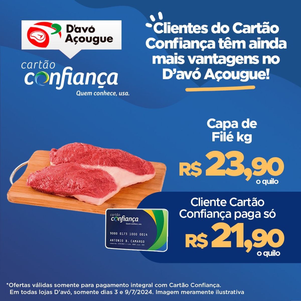 Ofertas de carnes no Açougue Confiança