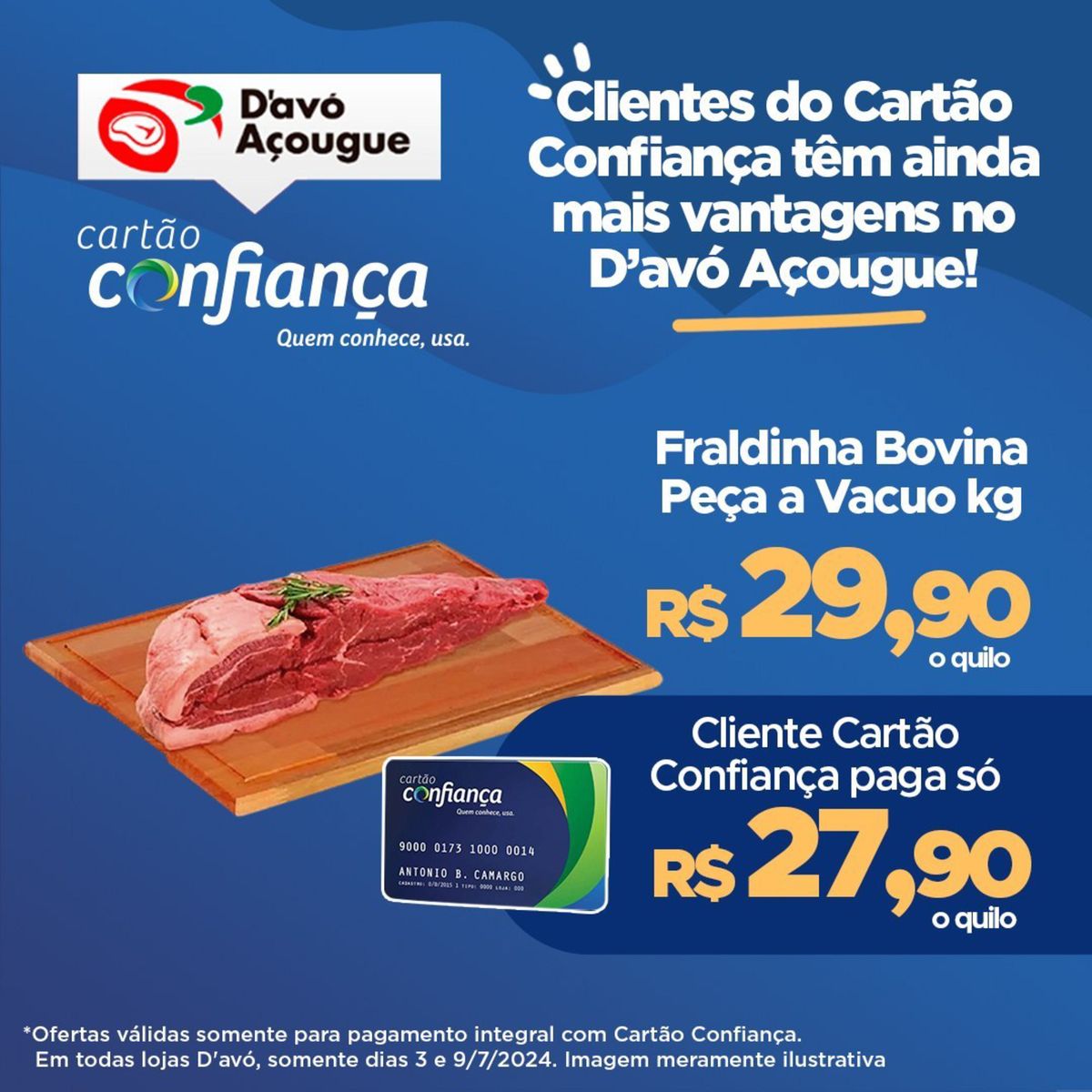 Ofertas de Fraldinha Bovina D'avó Açougue