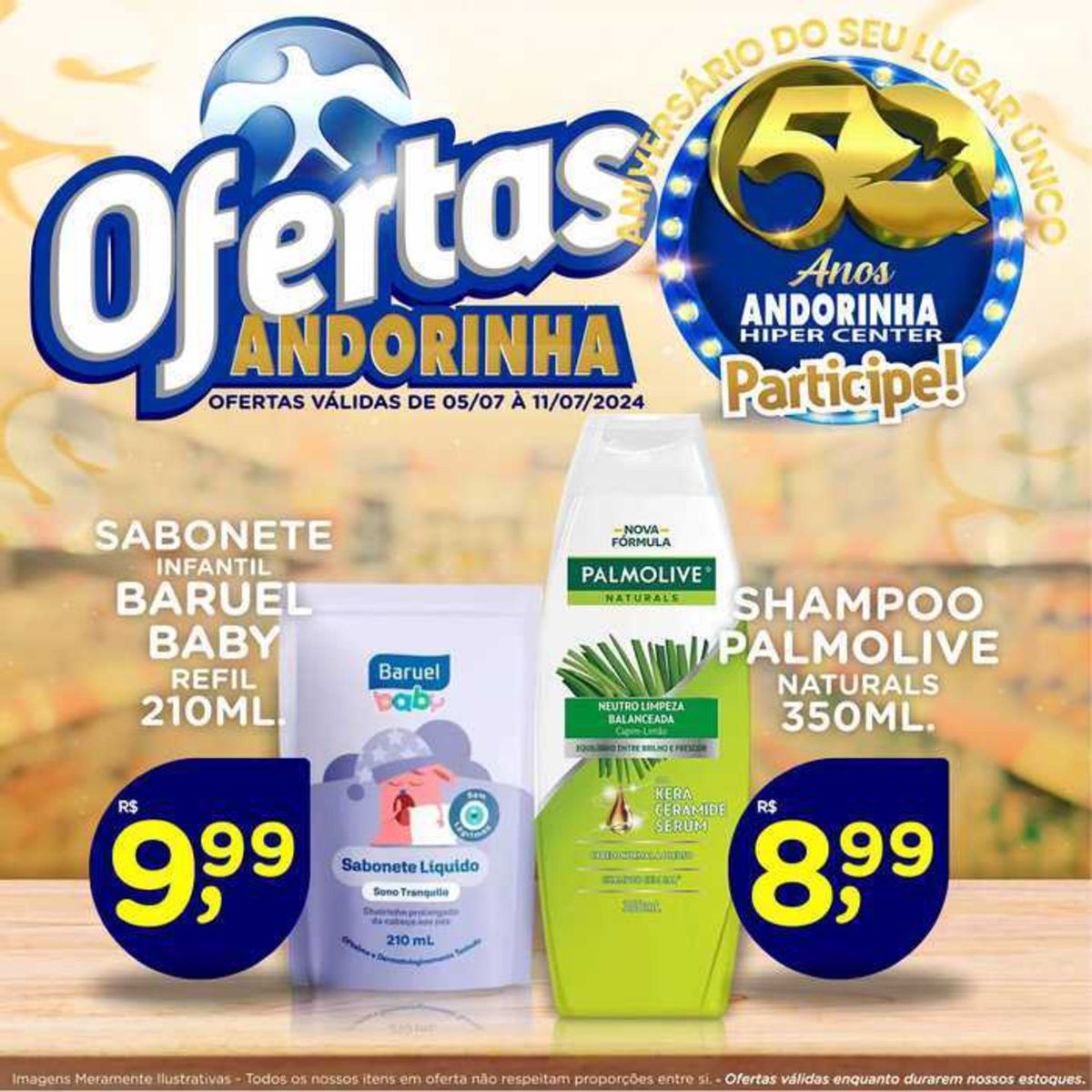 Ofertas de produtos de limpeza e higiene pessoal