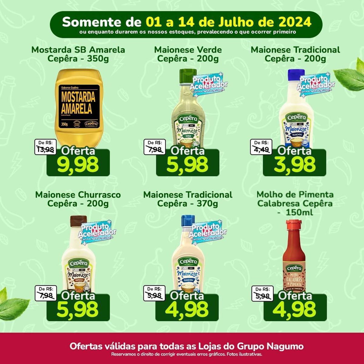 Promoção de Molhos e Condimentos Cepêra