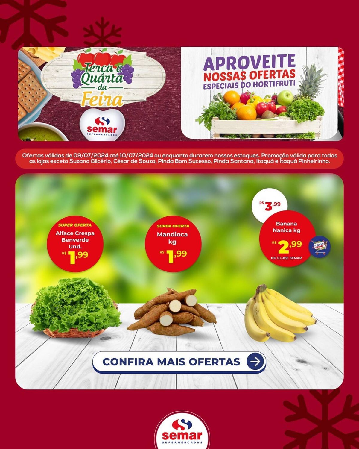 Ofertas ESPECIAIS de Banana Nanica e Mandioca Benverde