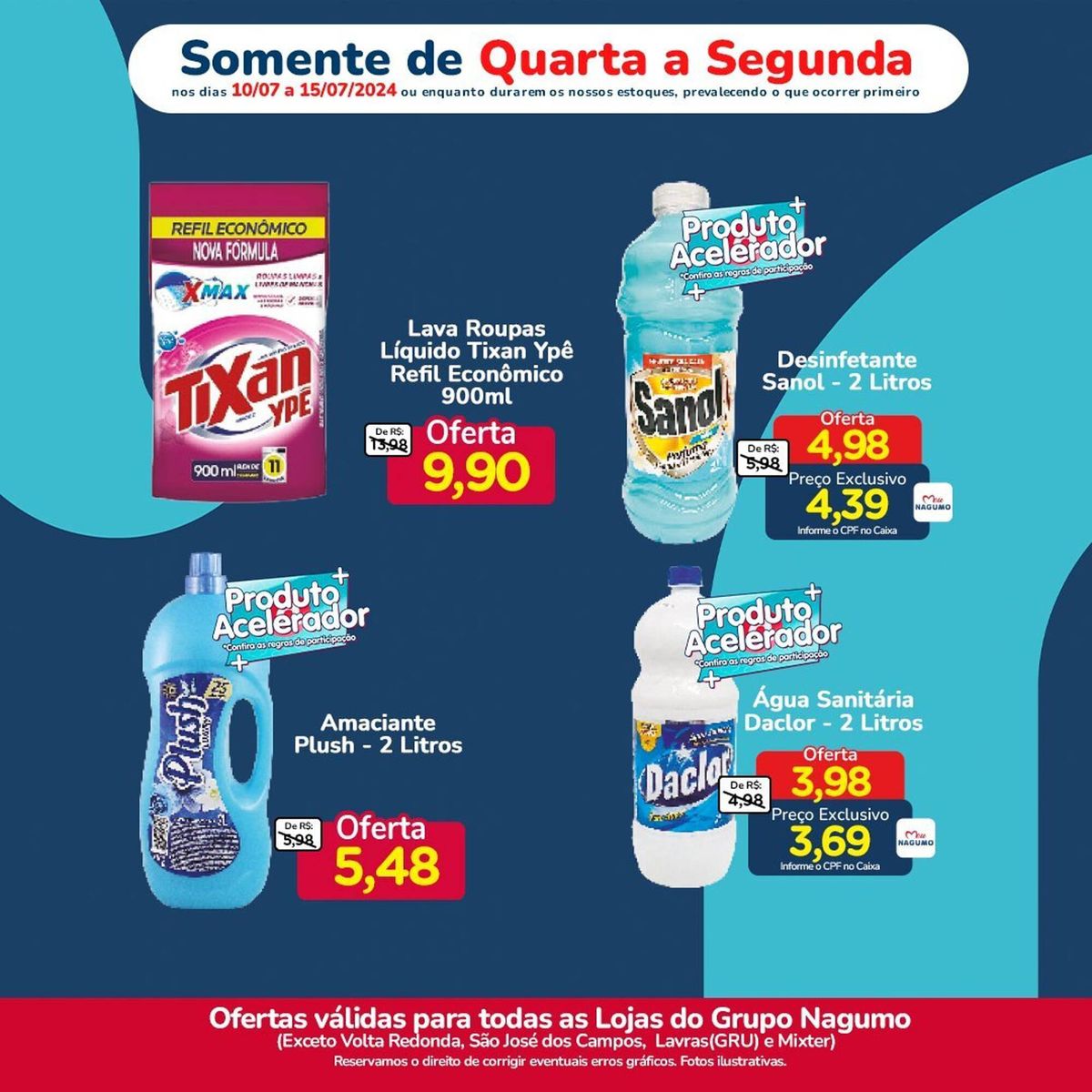 SUPERMERCADO NAGUMO: Descontos em produtos de limpeza!