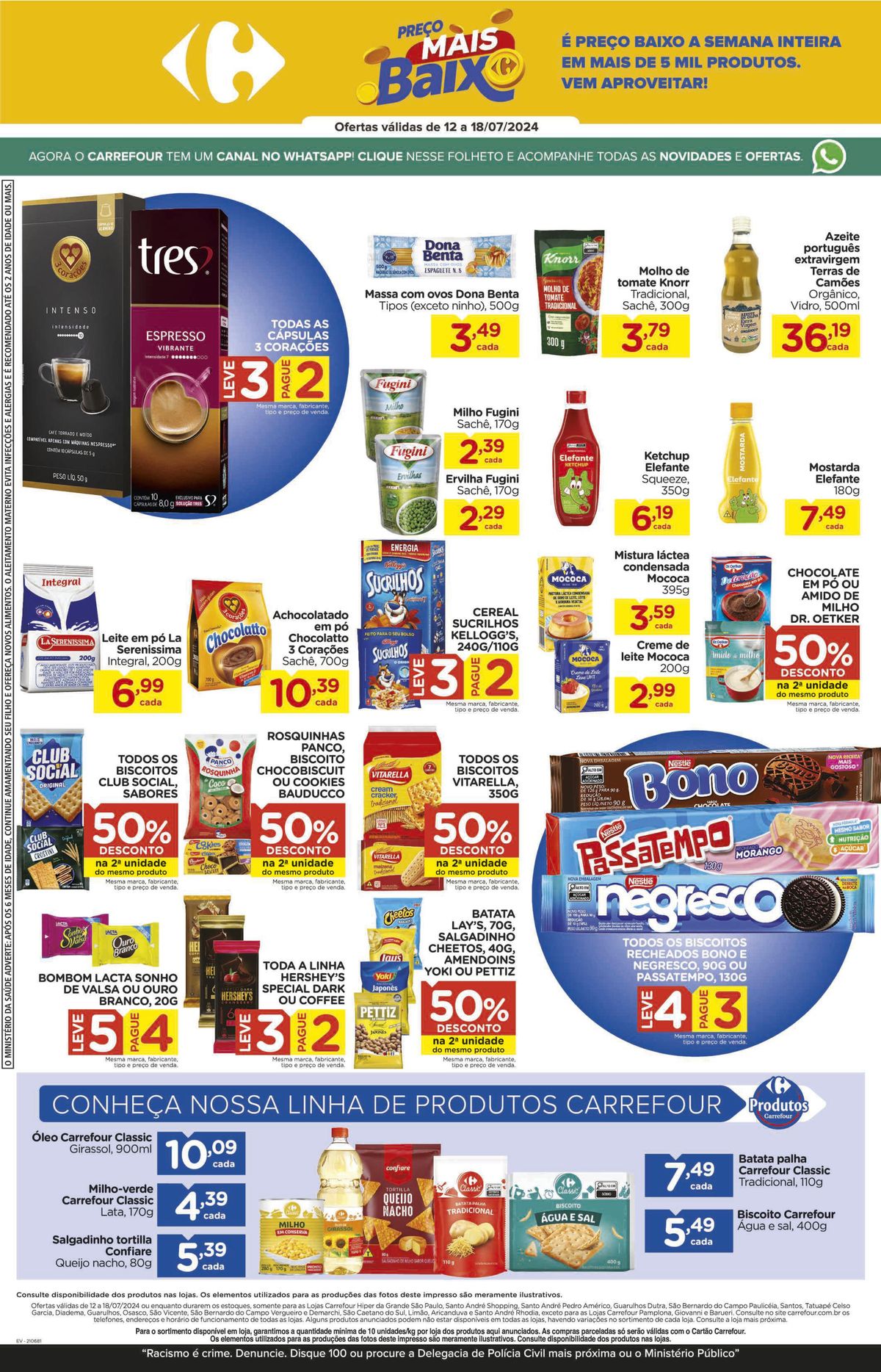Promoção de Supermercado Carrefour: preços baixos em mais de 5 mil produtos!