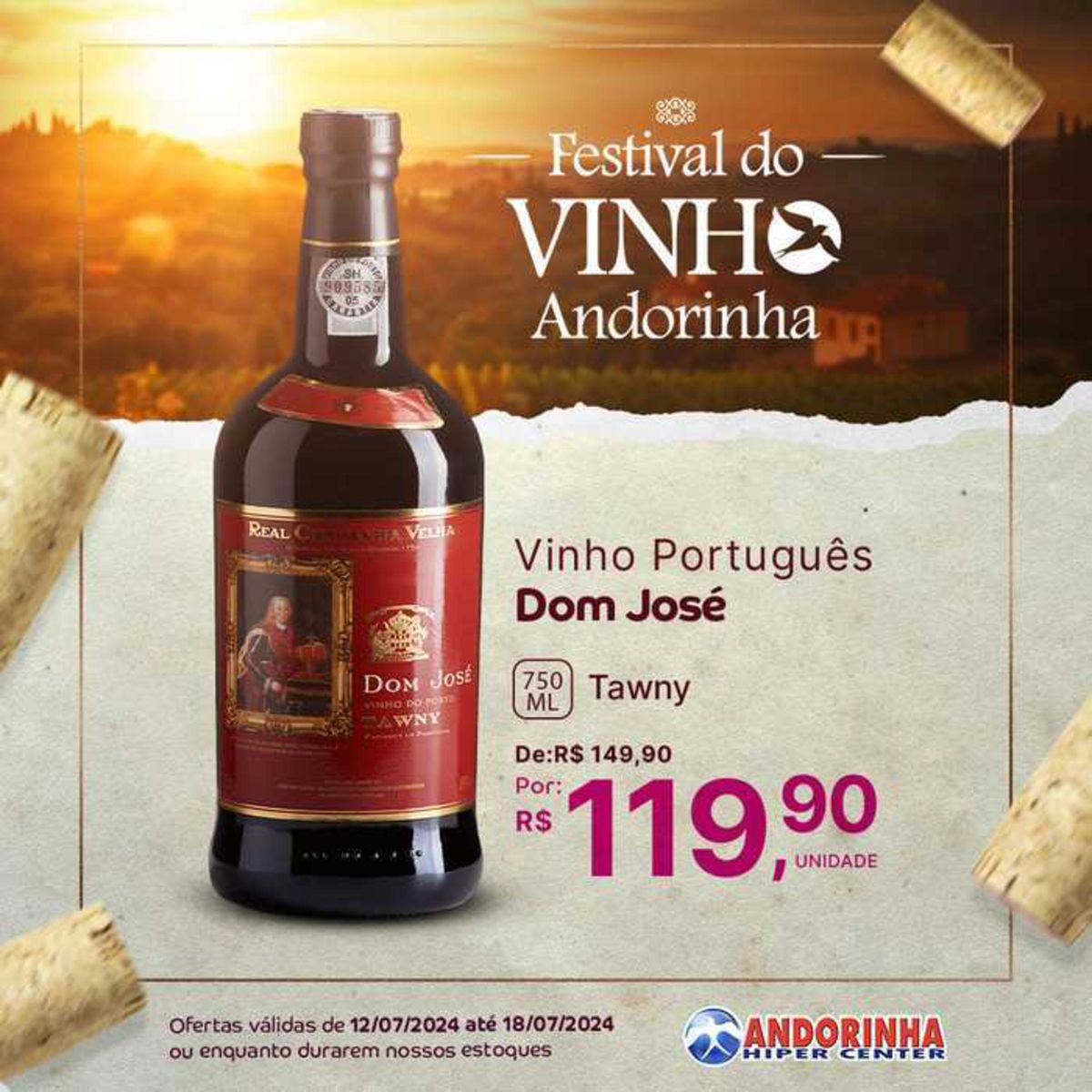 Vinho Português Ê Dom José 750 Tawny