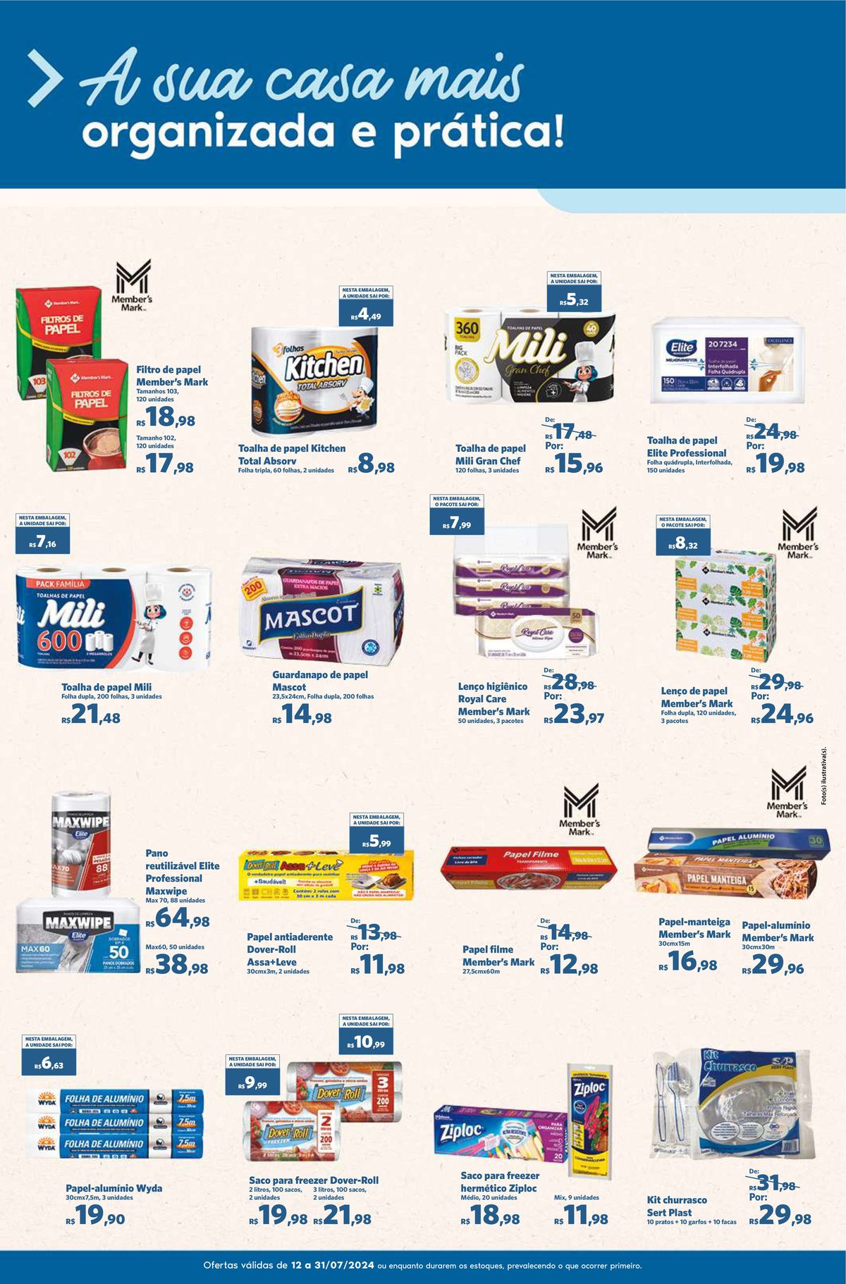 Supermercados - Ofertas em Diversos Produtos de Limpeza e Cozinha