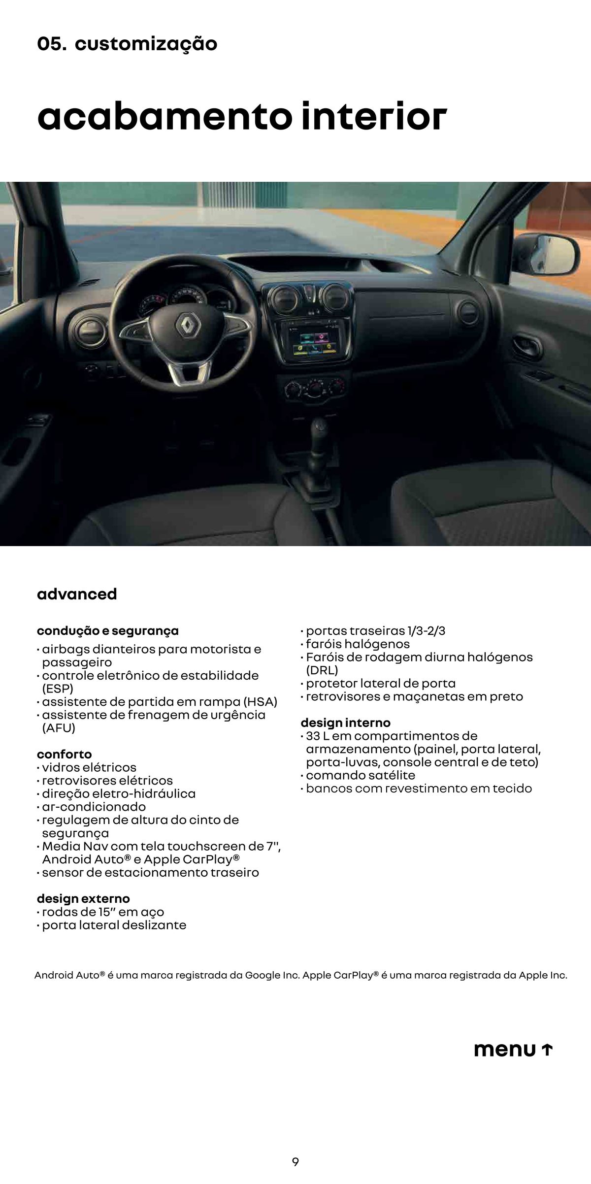 Descontos em customização de acabamento interior para carros Renault