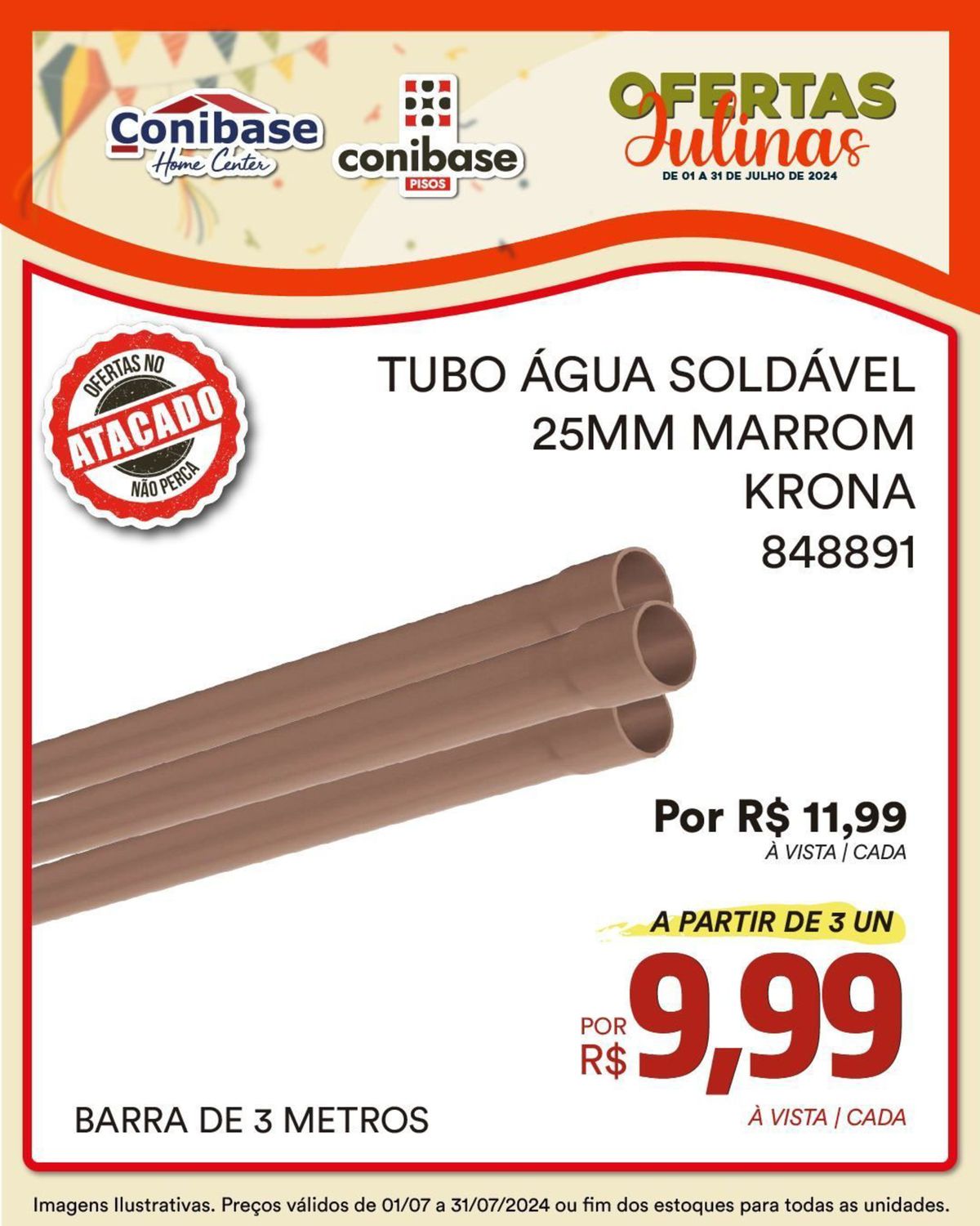 25mm Marrom - Tubo Água Soldável