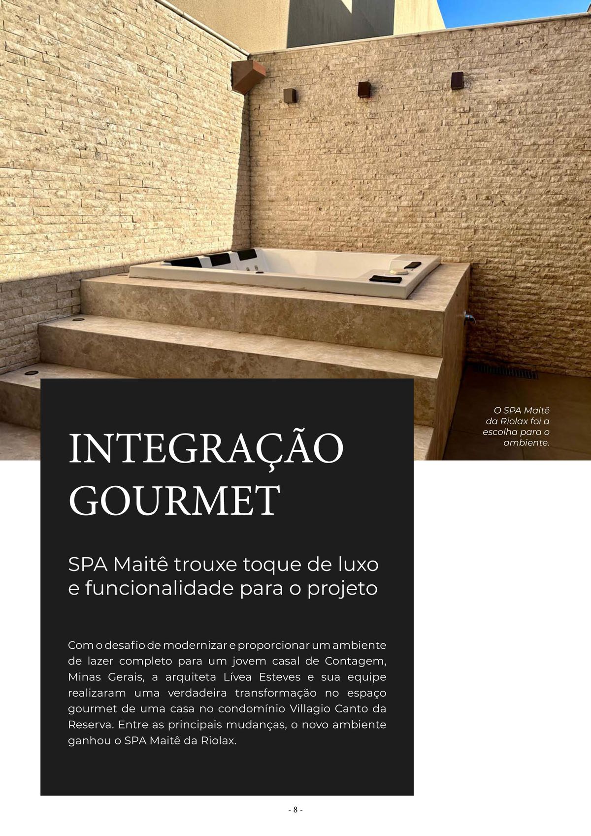 SPA Maitê da Riolax: luxo e funcionalidade para seu projeto