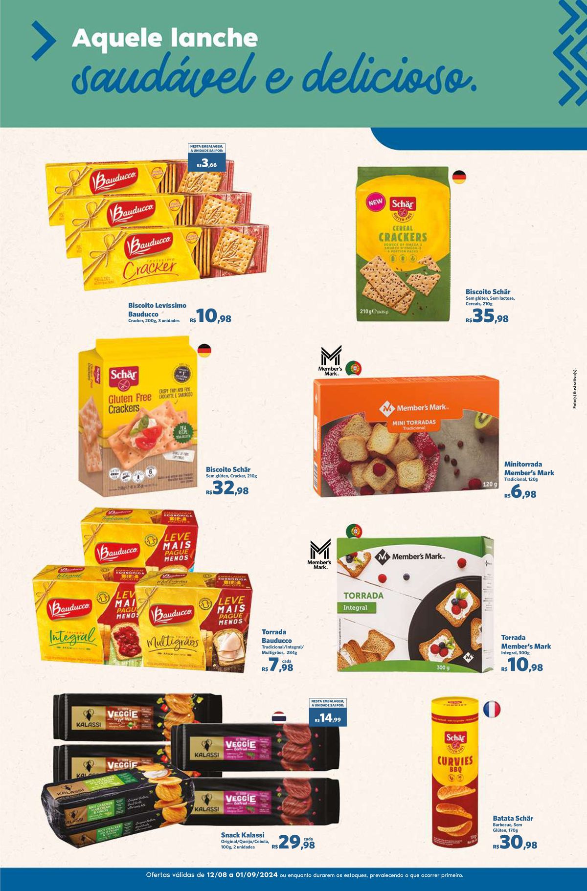 Biscoitos Schãr, Bauducco e Minitorradas em promoção!