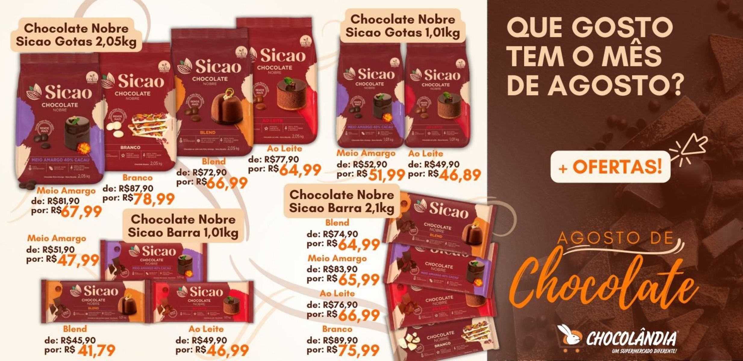 Ofertas de chocolates nobres