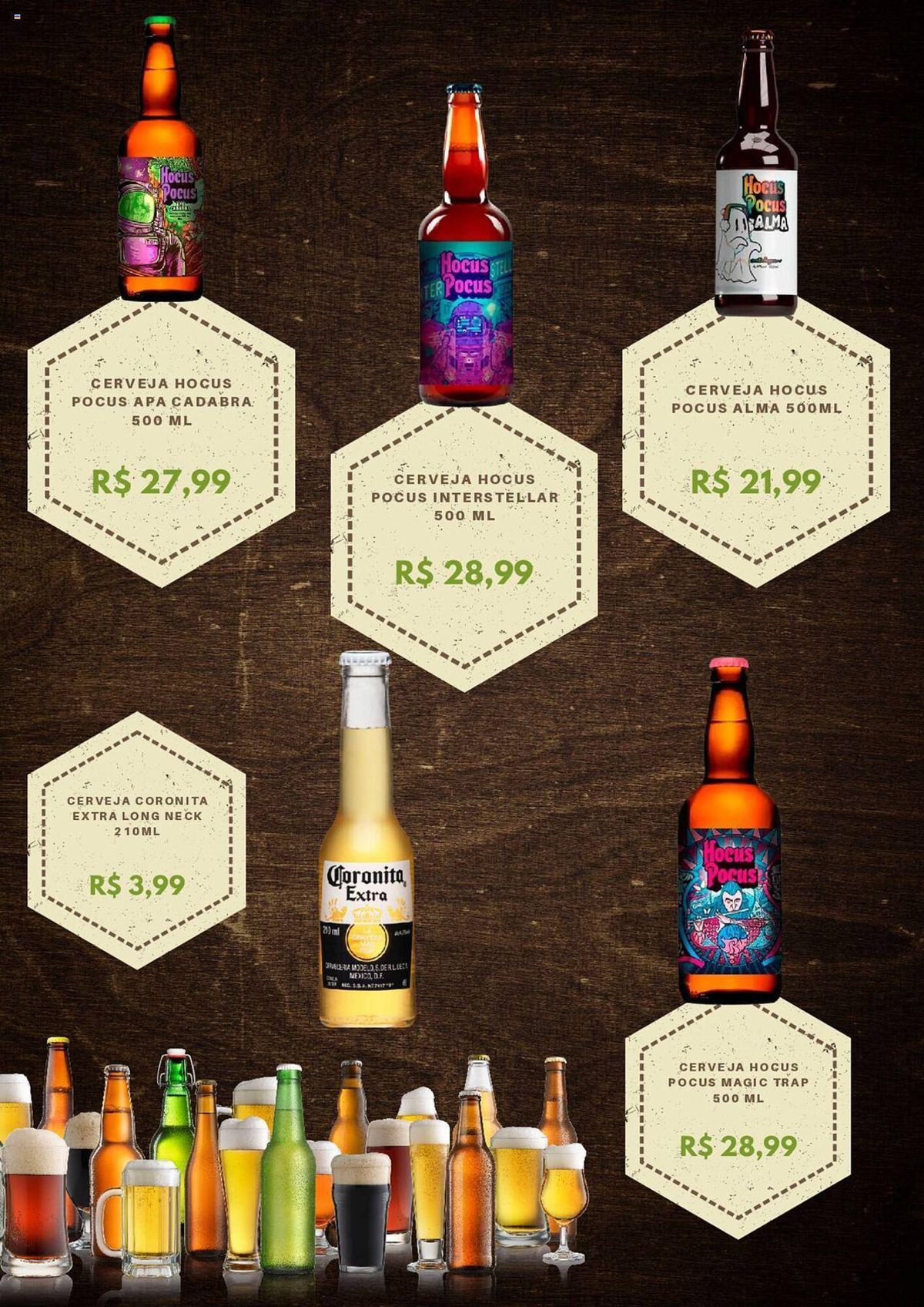 Promoção de cervejas Hocus Pocus