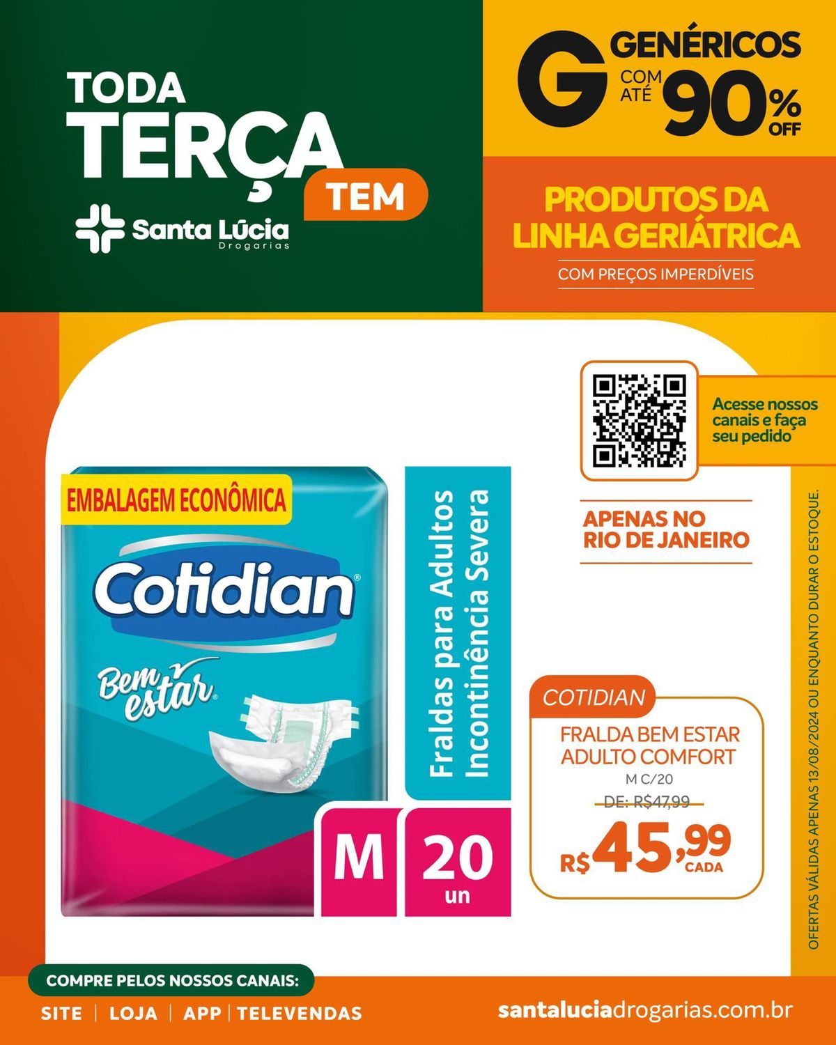 Fraldas para Adultos com até 20% OFF