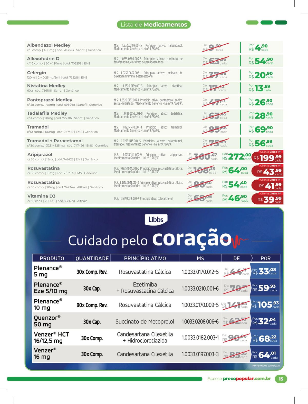 Promoção em medicamentos genéricos