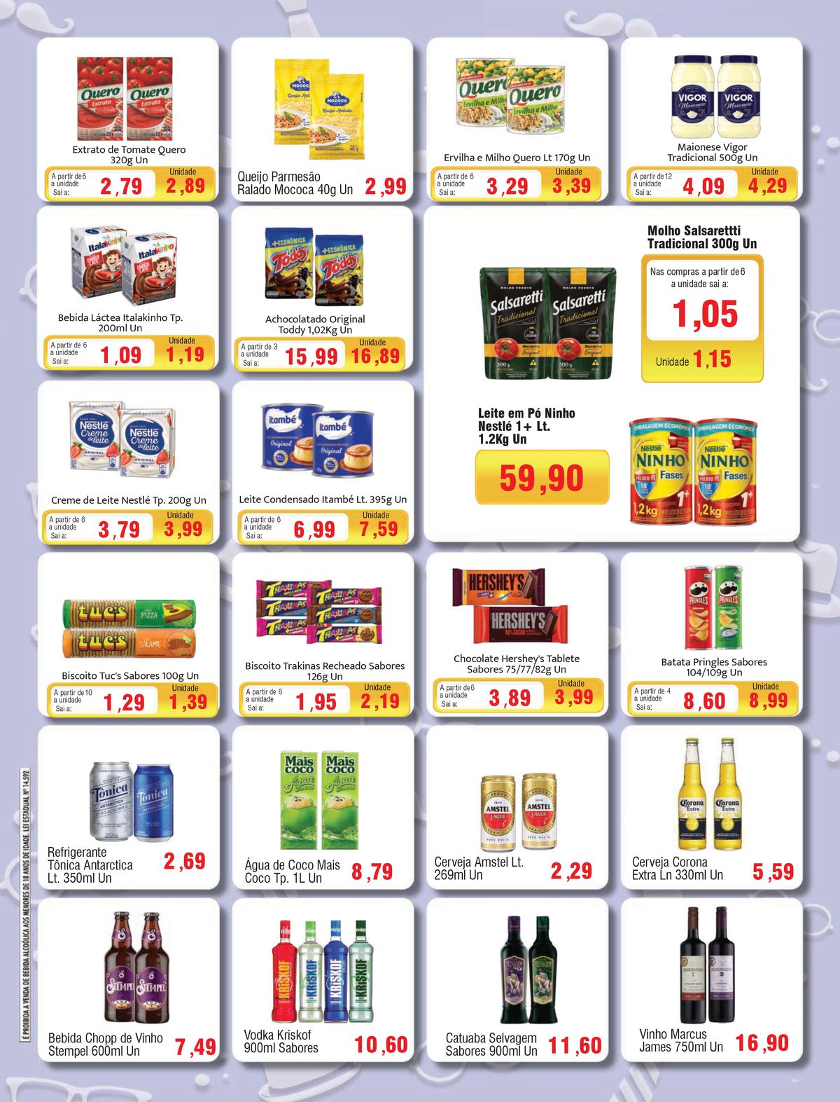 Promoção de Bebidas e Alimentos