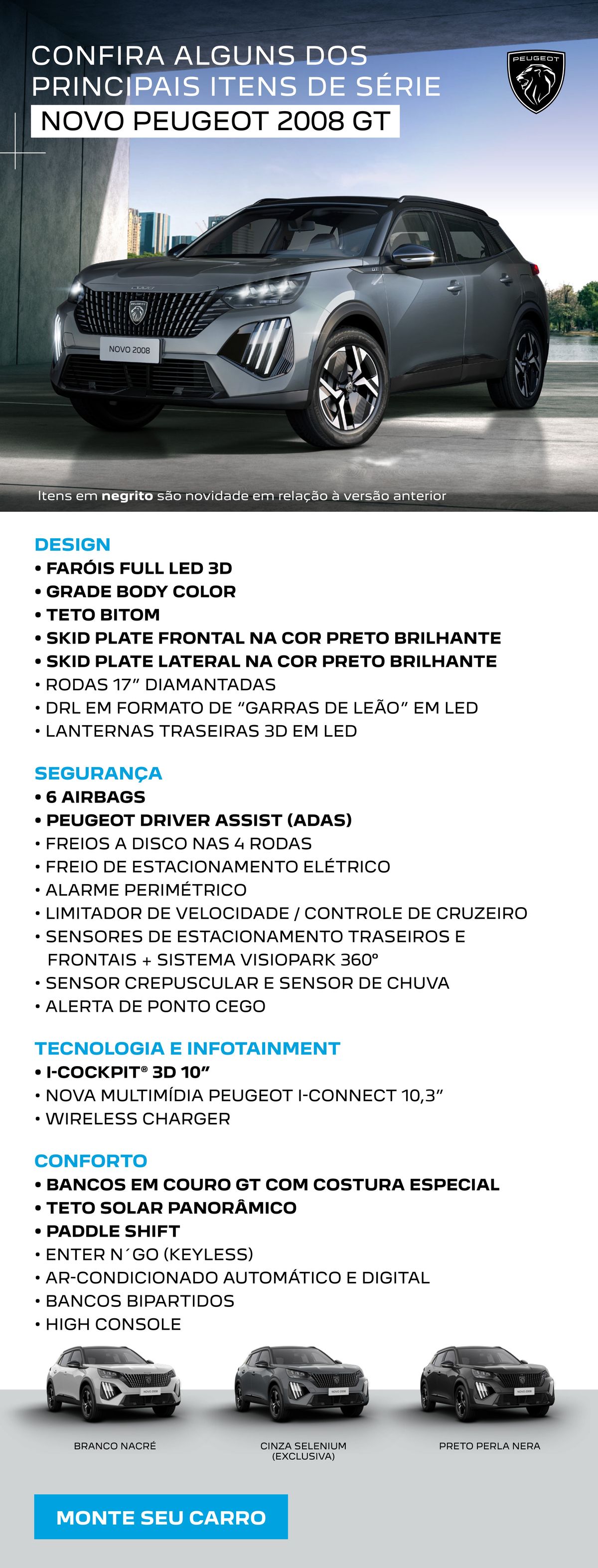 Promoção de Lançamento: Novos Faróis Full LED 3D e Grade Body Color