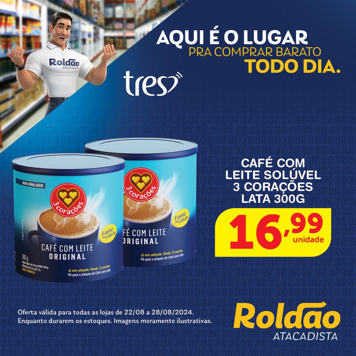 Oferta de Café 3 Corações e Nero