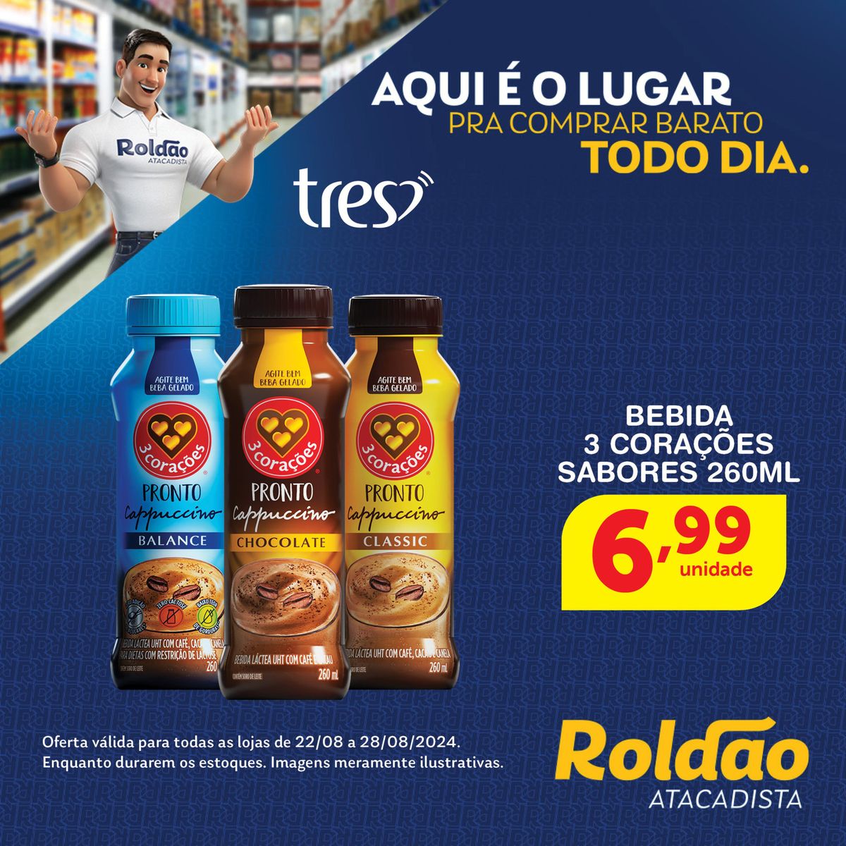 Bebida 3 Corações Sabores 260ml