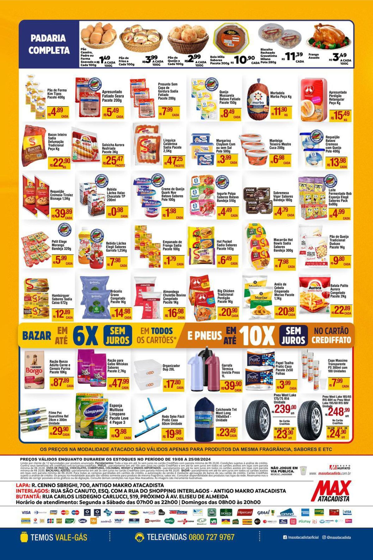 Promoção de Supermercado: Apresuntado, Manteiga, Macarrão e mais