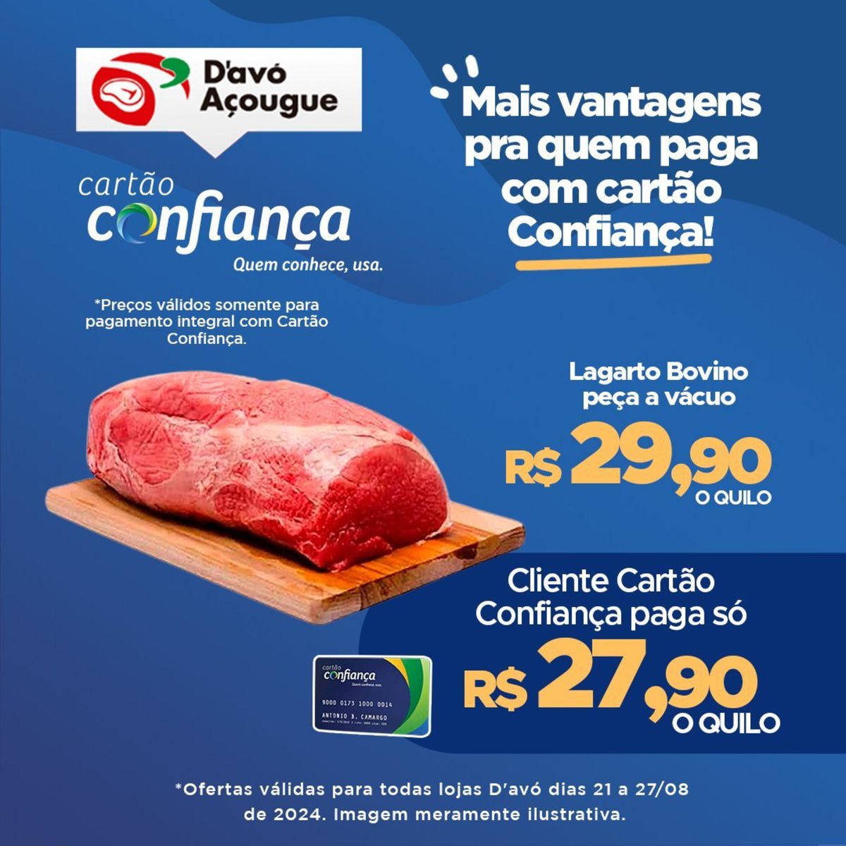 Promoção de Lagarto Bovino a vácuo por R$ 29,90 o quilo