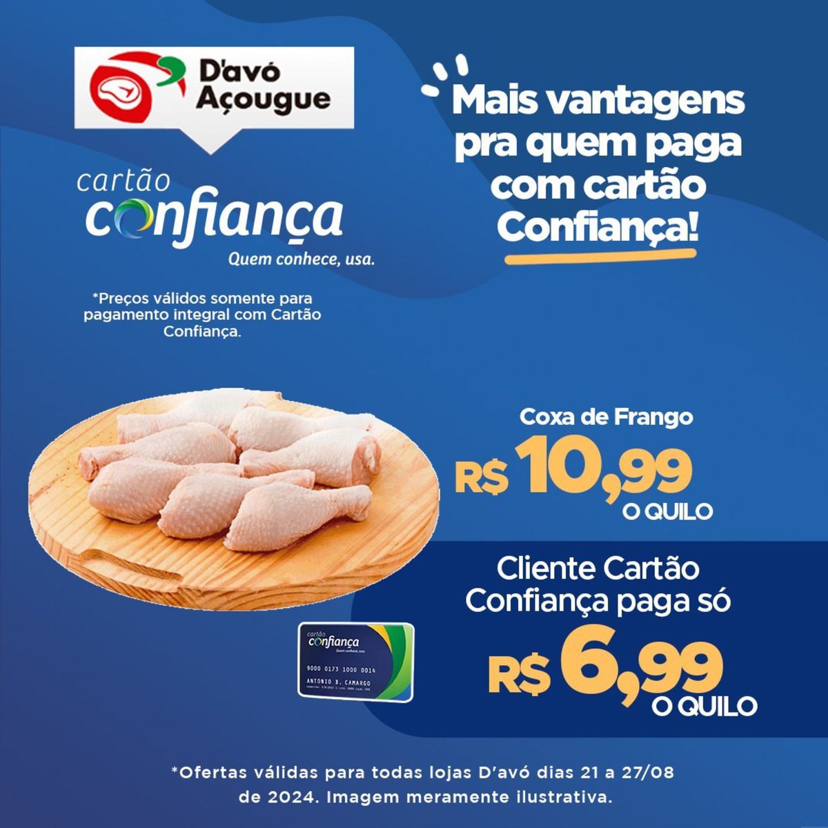 Ofertas de Coxa de Frango para Clientes Cartão Confiança