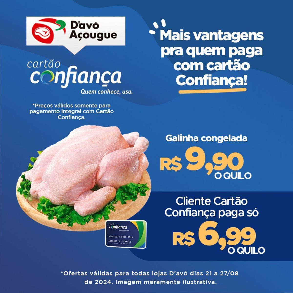 Mais vantagens ao pagar com cartão Cartão Confiança